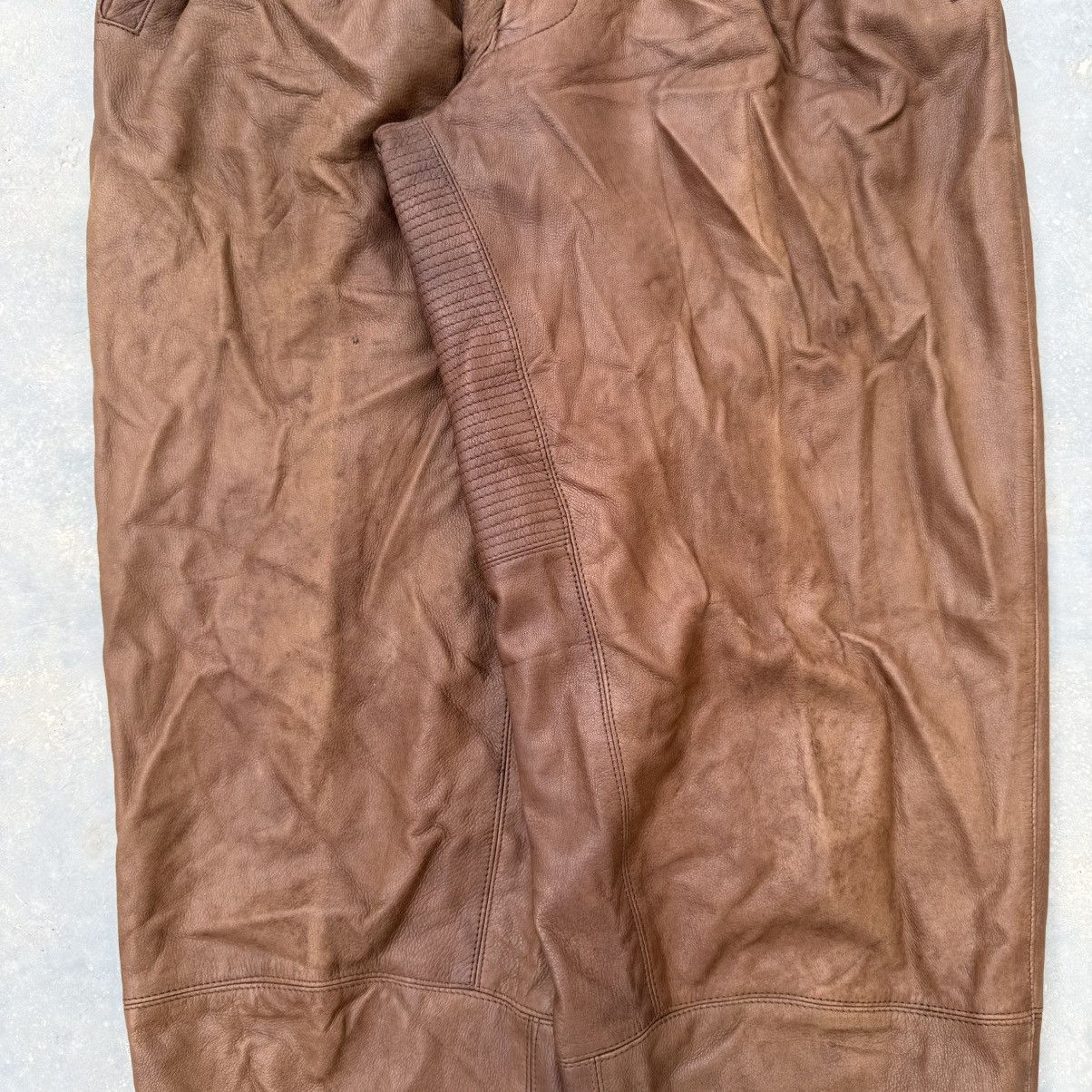 Issey Miyake Vintage Archive 80s Issey Miyake Men Deerskin Leather Pants Size US 32 / EU 48 - 4 Thumbnail