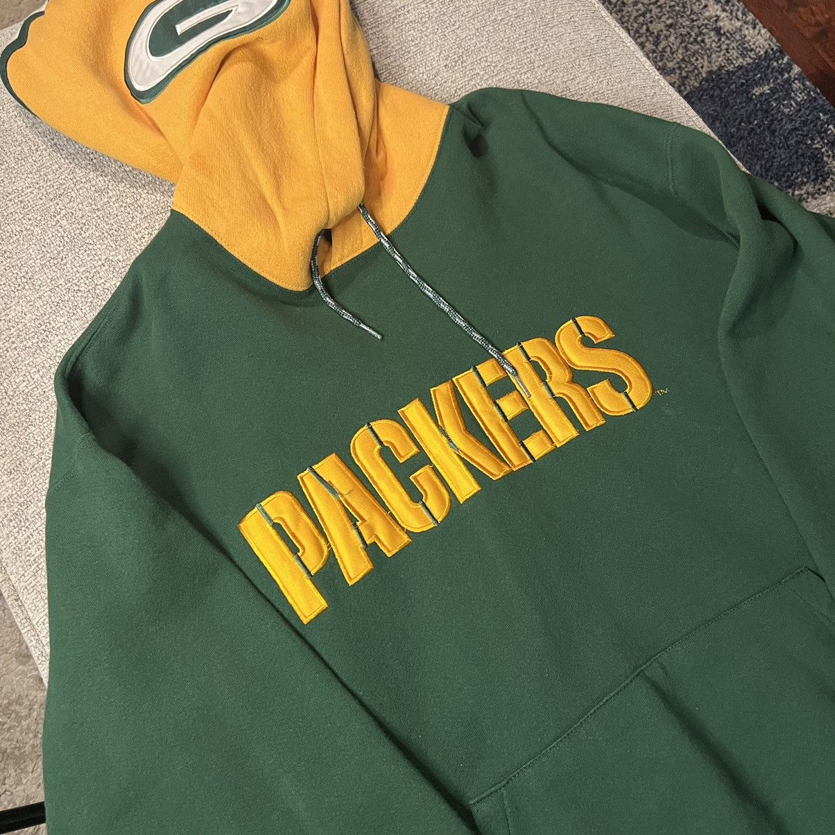 Russell Athletic × Vintage Green Bay Packers Vintage Legends Athletic Hoodie Sweater Size US L / EU 52-54 / 3 - 2 Thumbnail