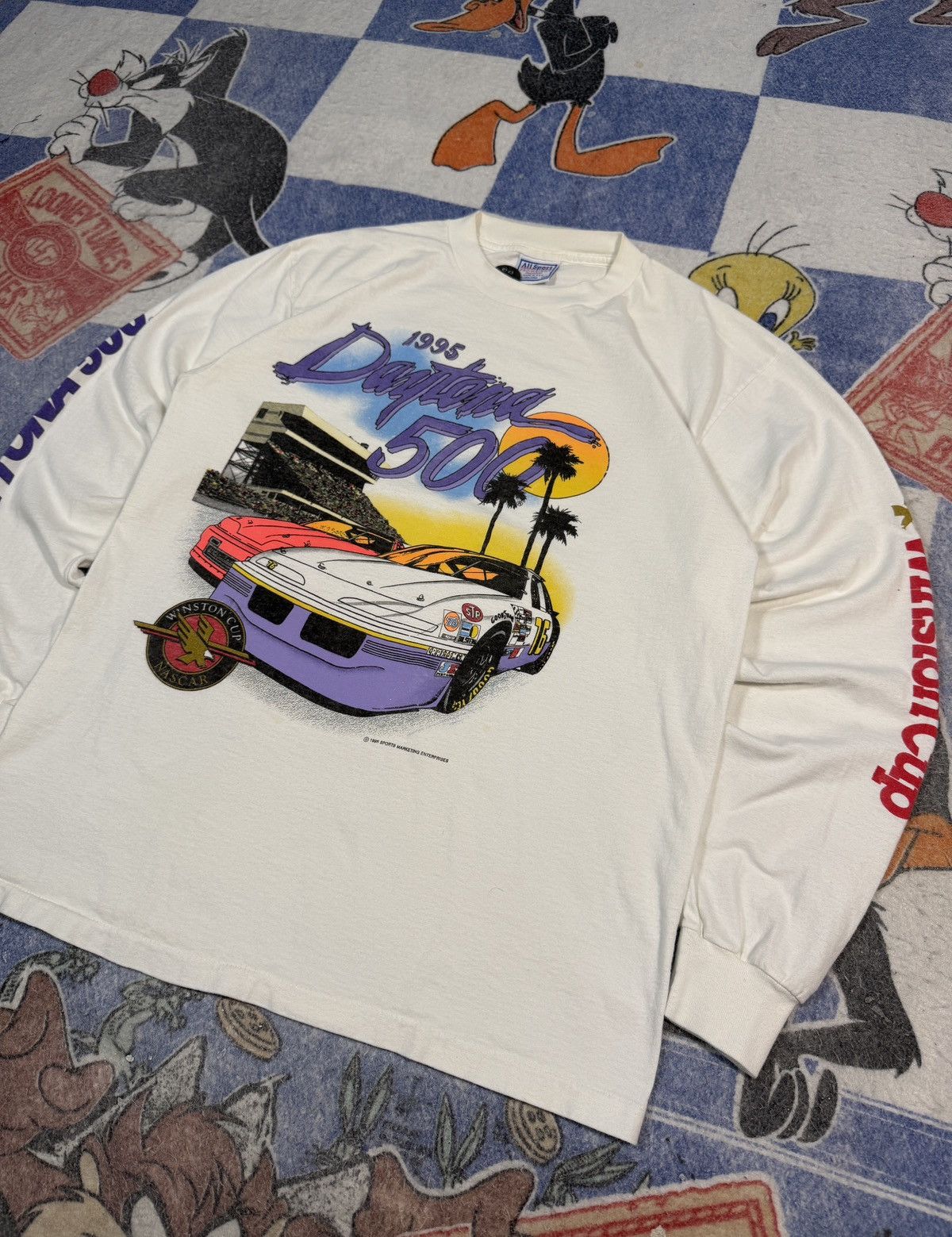 NASCAR Vintage Daytona 500 long sleeve tee Size US L / EU 52-54 / 3 - 2 Thumbnail