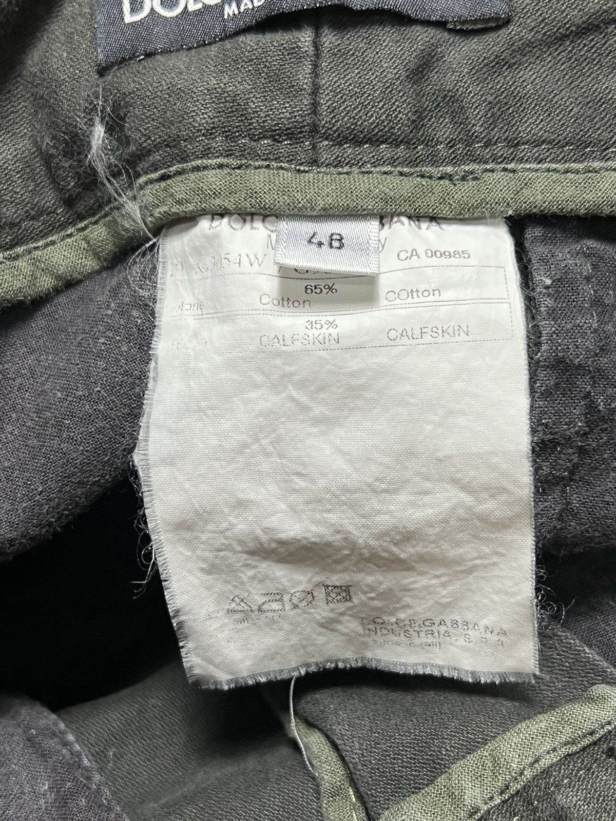 Dolce & Gabbana Dolce&Gabbana Military Moleskin Pocket Cargo Pants Size US 32 / EU 48 - 4 Thumbnail