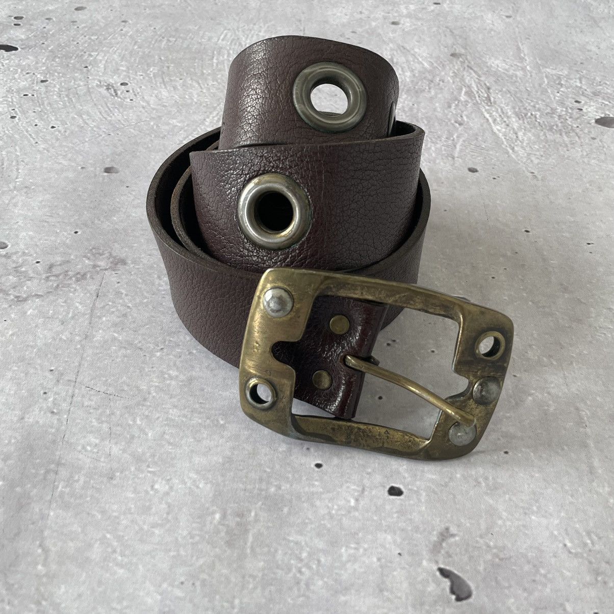 Japanese Brand × Vintage Vintage Avantgarde leather belt style y2k balenciaga Size ONE SIZE - 1 Thumbnail