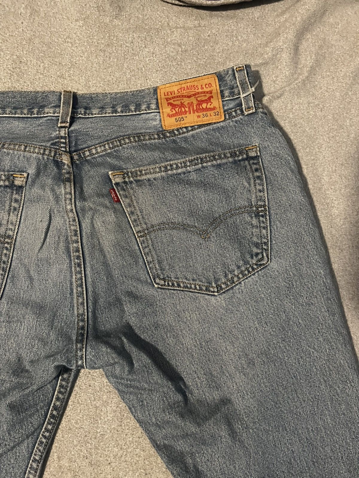 Levi's Levi's 505 vintage straight leg denim jeans Size US 36 / EU 52 - 3 Thumbnail