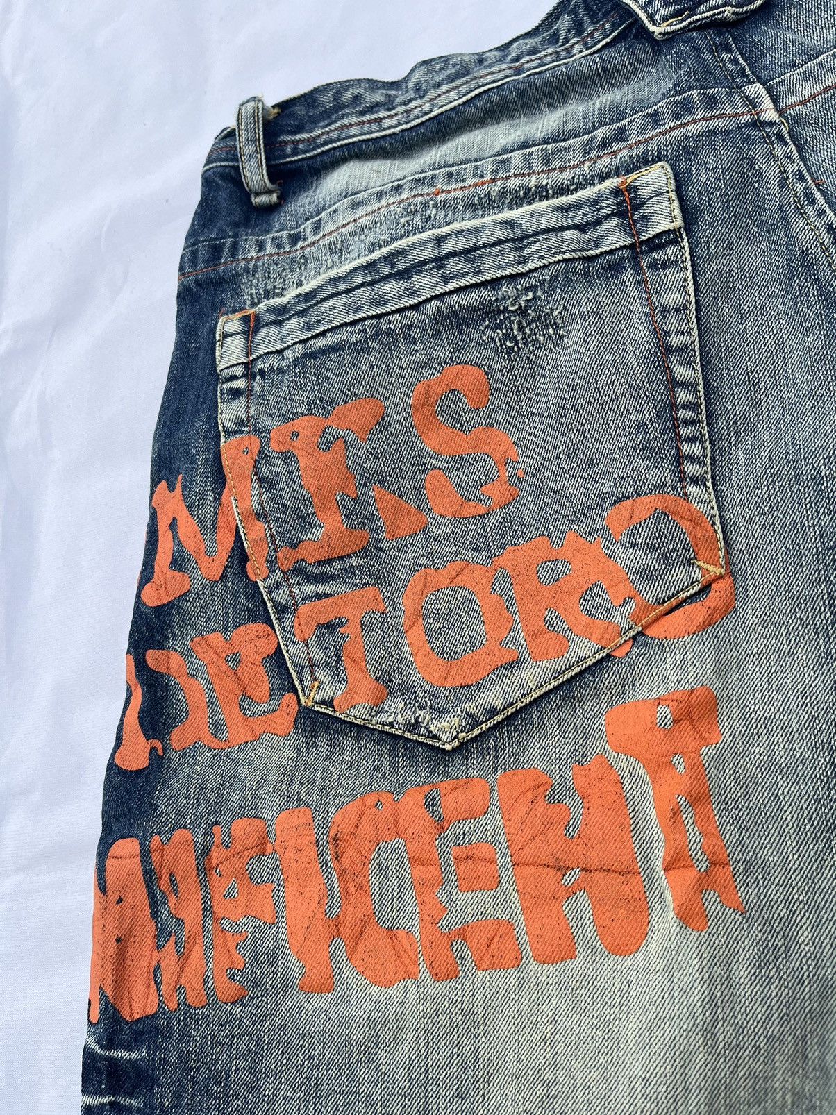 Japanese Brand Y2K Style Faded Jorts Pants Graff by Akademiks Size US 38 / EU 54 - 9 Thumbnail