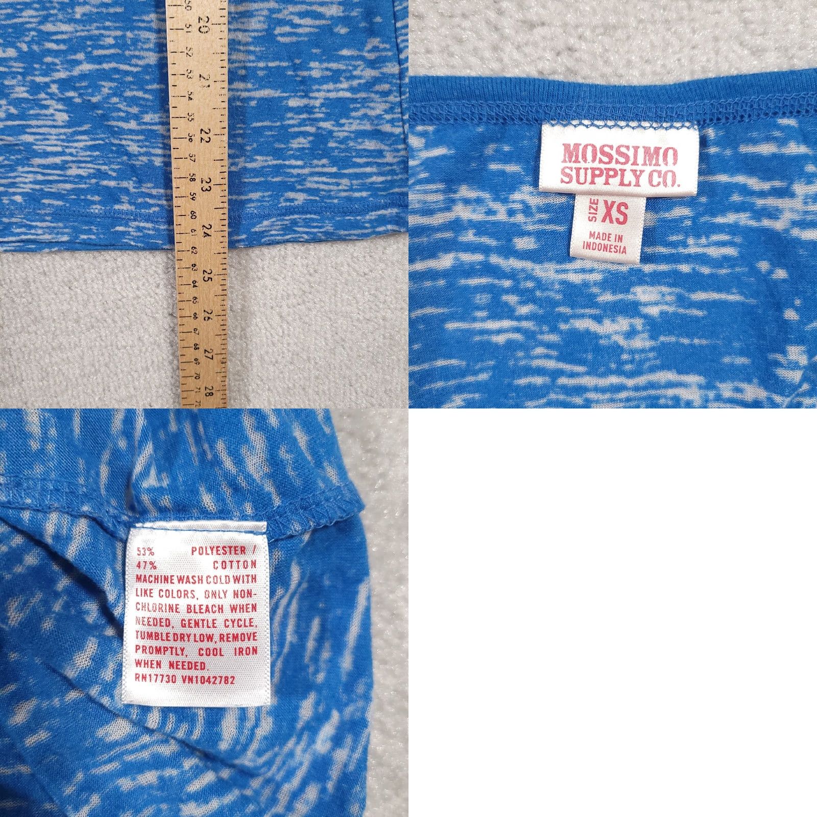 Mossimo VINTAGE Mossimo Tank Top Womens XS Blue Scoop Neck Henley Shirt Womens XS Blue Tank Top Size XS / US 0-2 / IT 36-38 - 8 Thumbnail