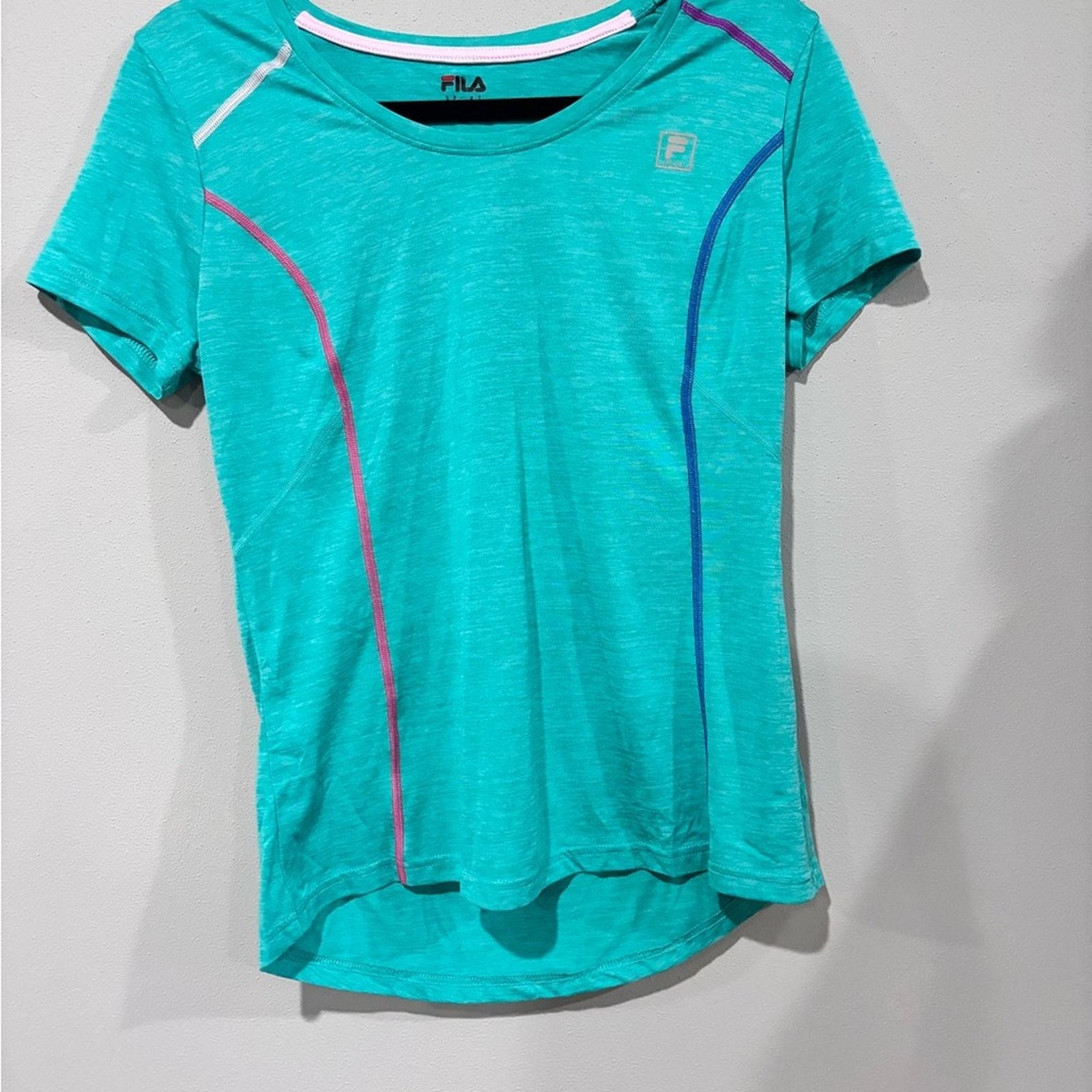 Fila Fila Women's Turquoise Short Sleeve Tee Size M / US 6-8 / IT 42-44 - 5 Thumbnail