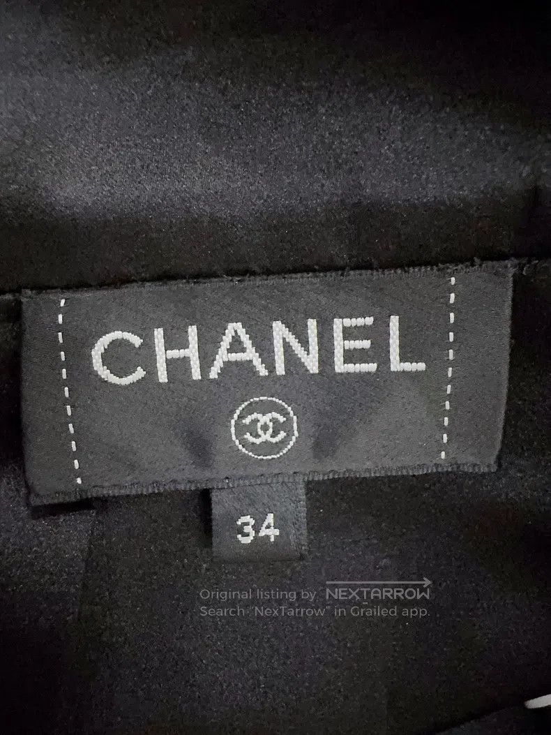 Chanel Chanel 20s Roof Series Black Pleated Skirt Size 42" / US 20 - 4 Thumbnail