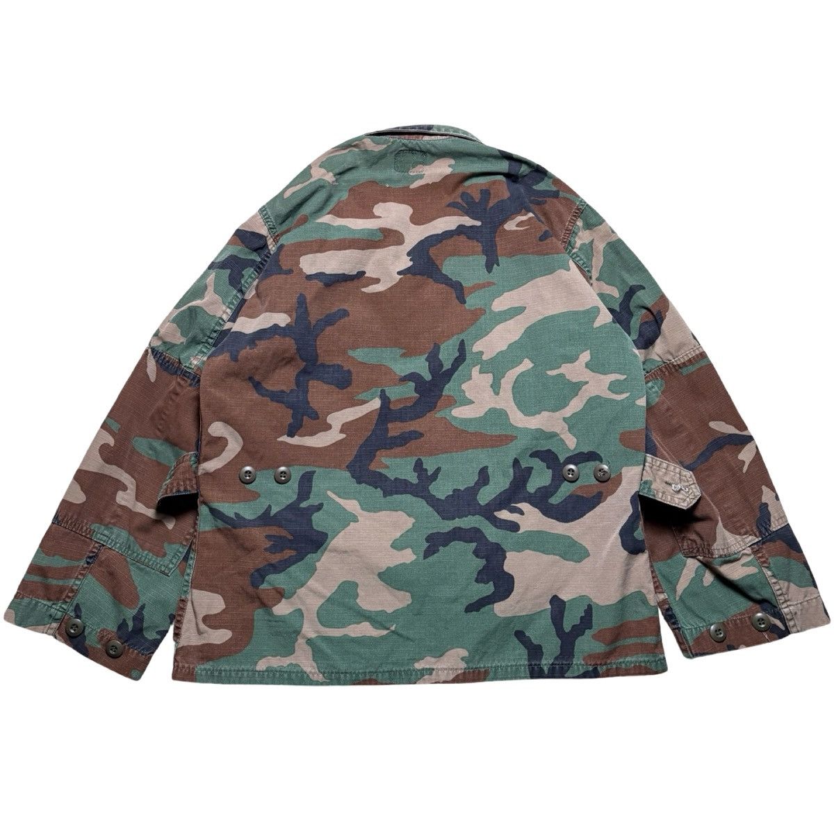 Other Vintage USGI Jacket Mens Small Reg Woodland Camo Ripstop BDU Size US S / EU 44-46 / 1 - 7 Thumbnail