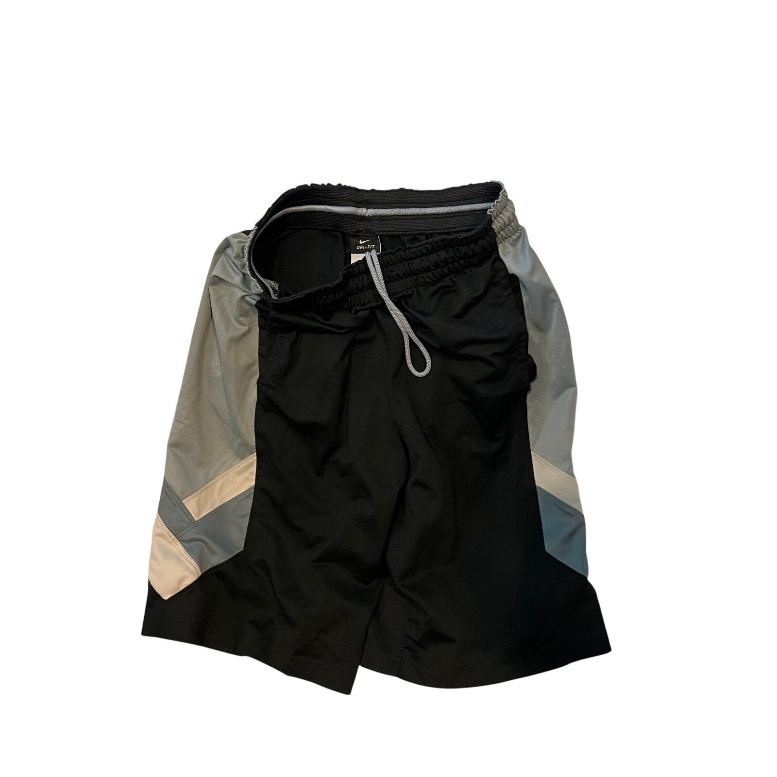 Nike Nike Dri Fit Black Gray Basketball Training Shorts Mens Med Size US 34 / EU 50 - 1 Thumbnail