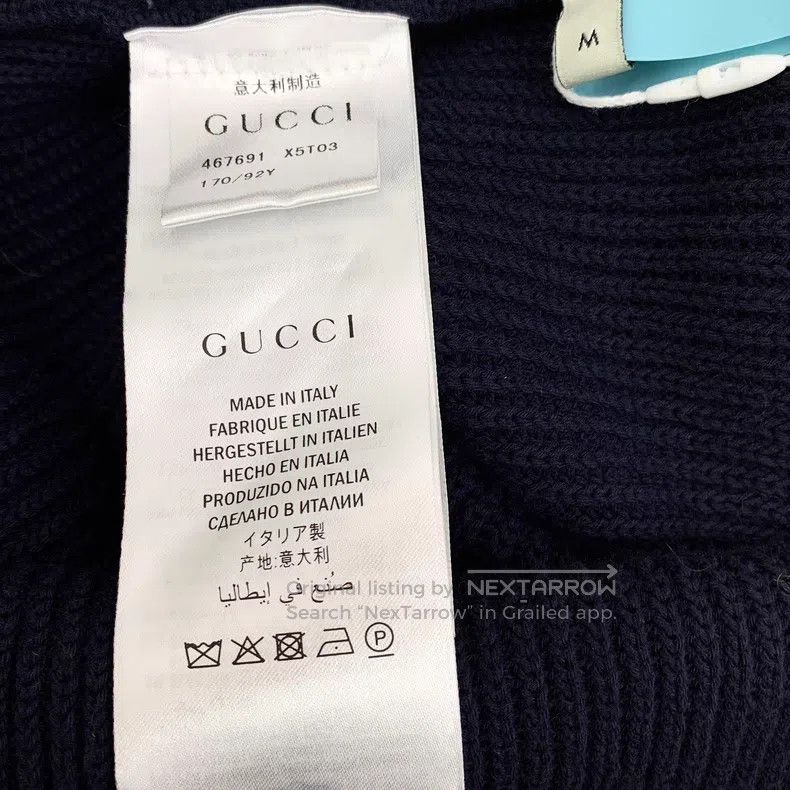 Gucci Gucci Black striped trim cotton V-neck single-breasted lon Size M / US 6-8 / IT 42-44 - 7 Thumbnail