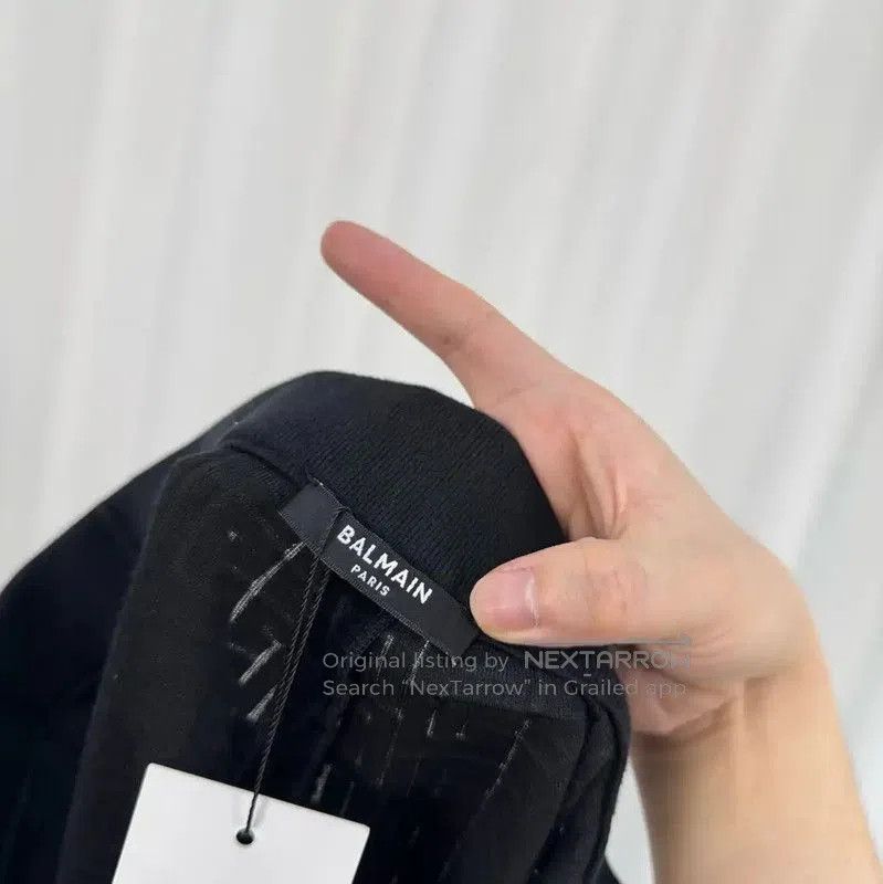 Balmain Balmain Black Cotton Blend Logo Women's Shorts . Size 22" - 5 Thumbnail