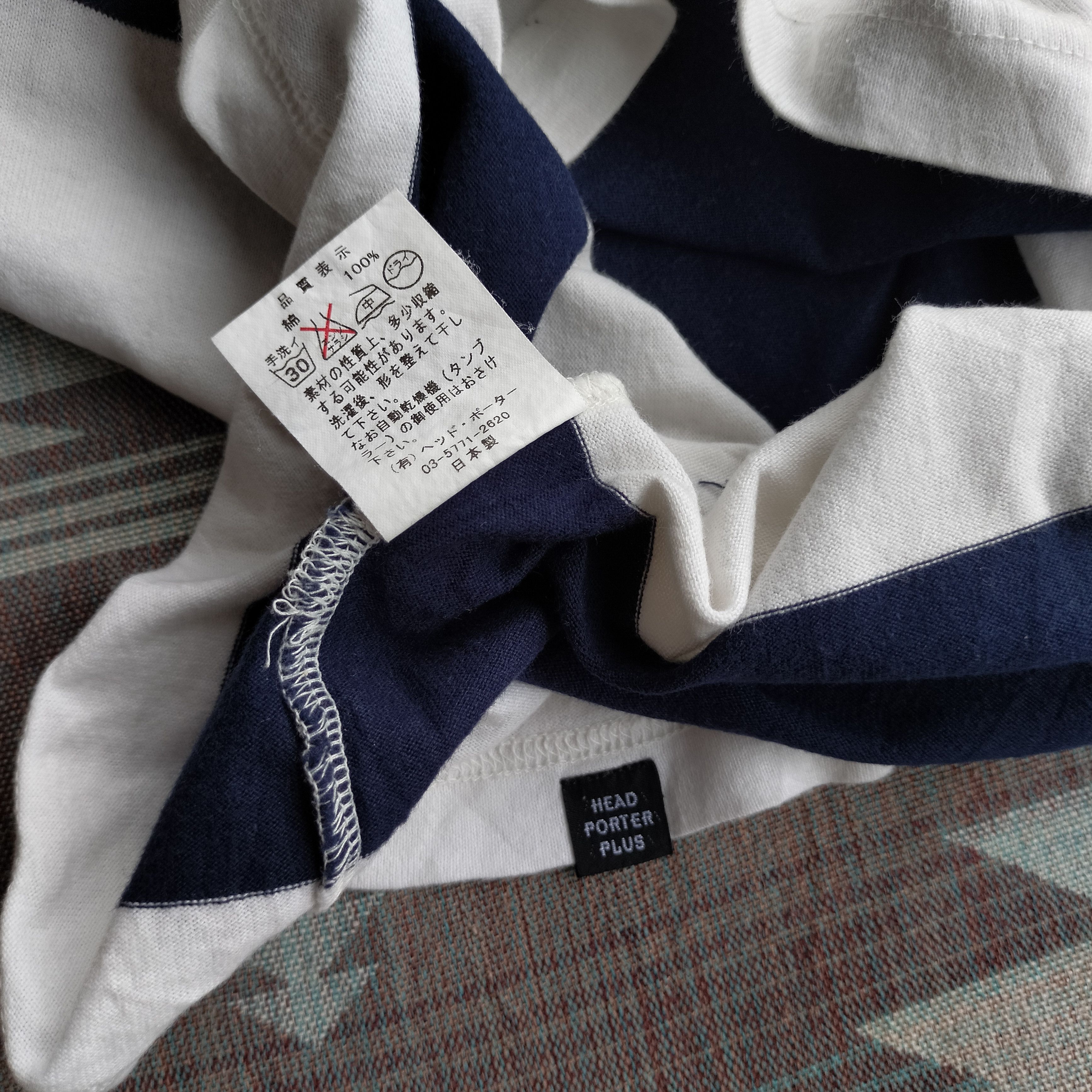Porter Head Porter plus japan stripe navy white Ls shirt Size US L / EU 52-54 / 3 - 9 Thumbnail