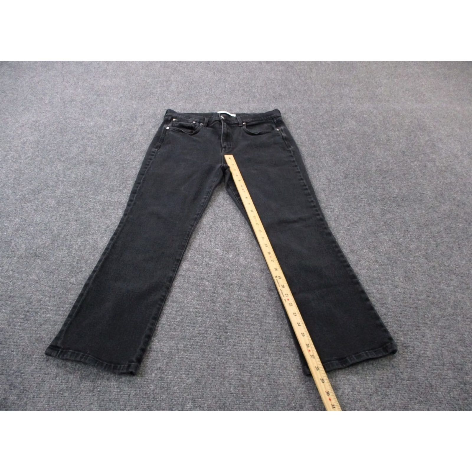 AYR Ayr Jeans Womens 34 Black Denim The Pop Bootcut Casual Stretch USA Made Size 24" / US 00 / IT 34 - 3 Thumbnail