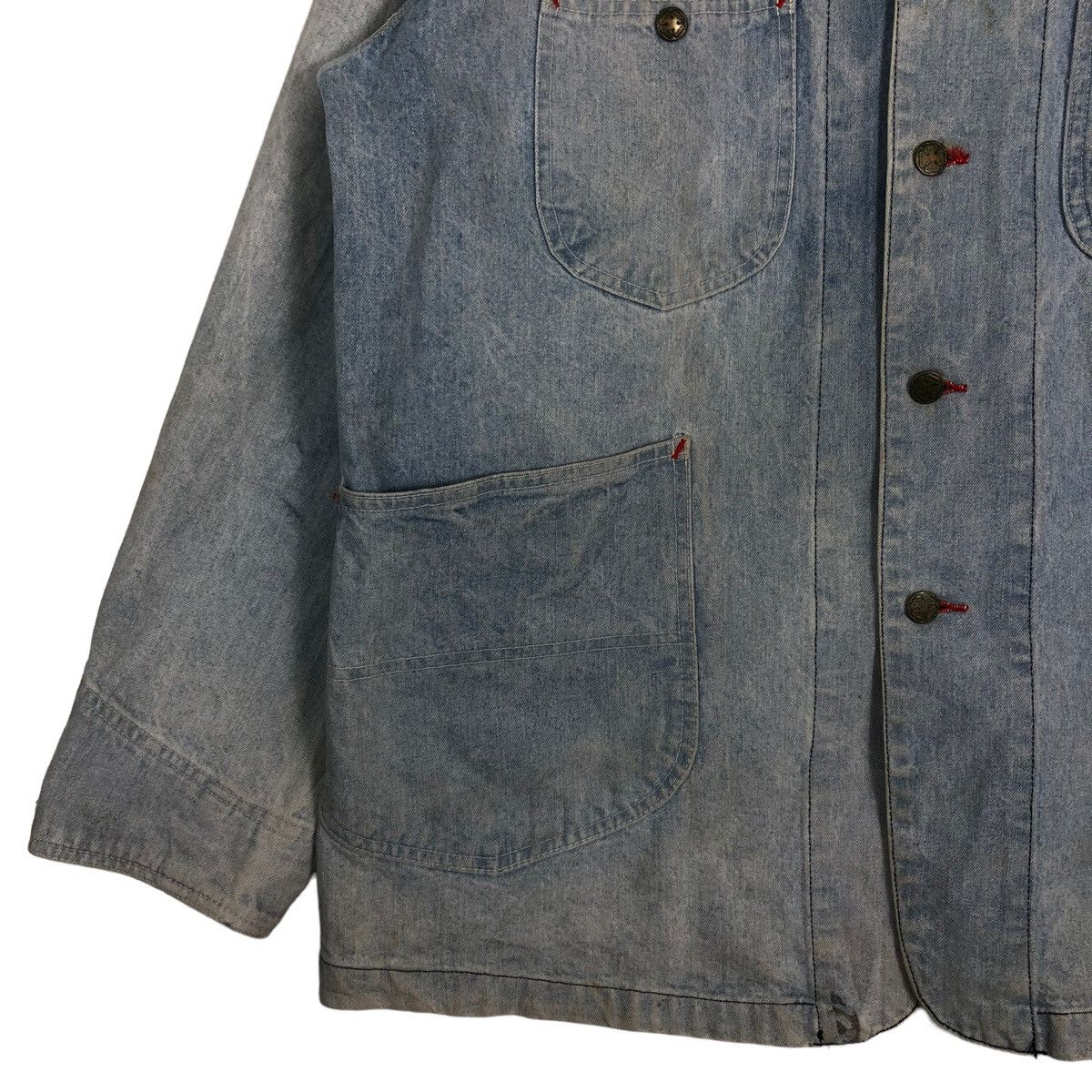 Sugar Cane 🔥VINTAGE DENIM CHORE JACKET SUGAR CANE WESTERN WEAR USA Size US L / EU 52-54 / 3 - 4 Thumbnail