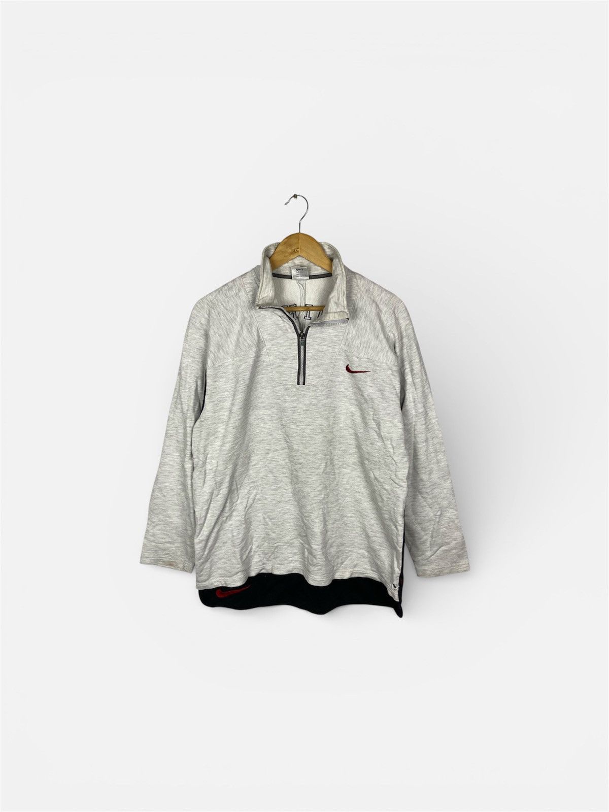 Nike VINTAGE NIKE HALF ZIPPER PULLOVER SWEAATER Size US L / EU 52-54 / 3 - 1 Thumbnail