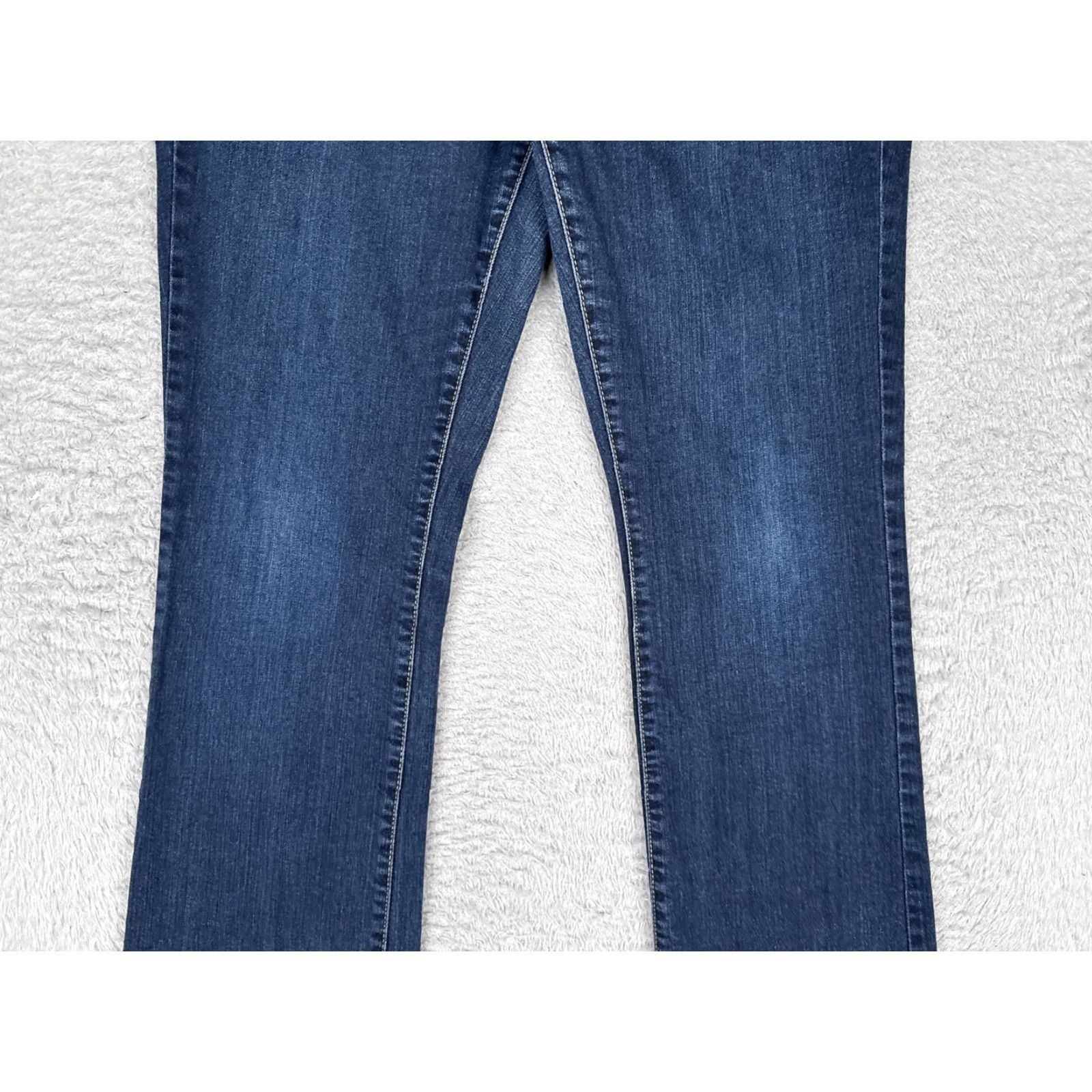 Vintage Weston Wear Jeans Womens 14R Bootcut Denim Blue Dark Wash Mid Rise Stretch 33x32 Size 36" / US 14 / IT 50 - 3 Thumbnail