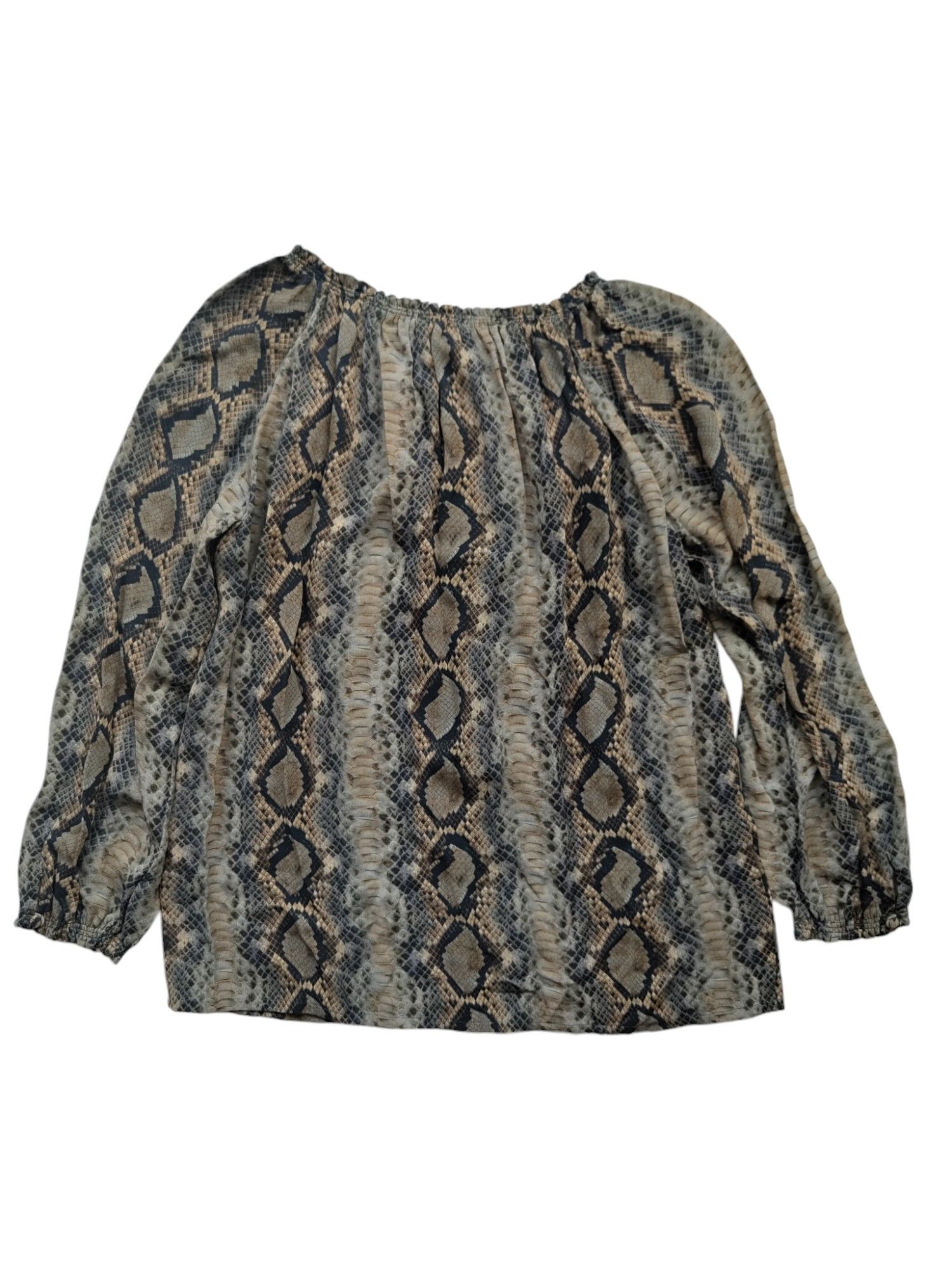 Tom Ford Snake Skin Pattern Blouse With Zipper Font Opening Size XS / US 0-2 / IT 36-38 - 2 Thumbnail