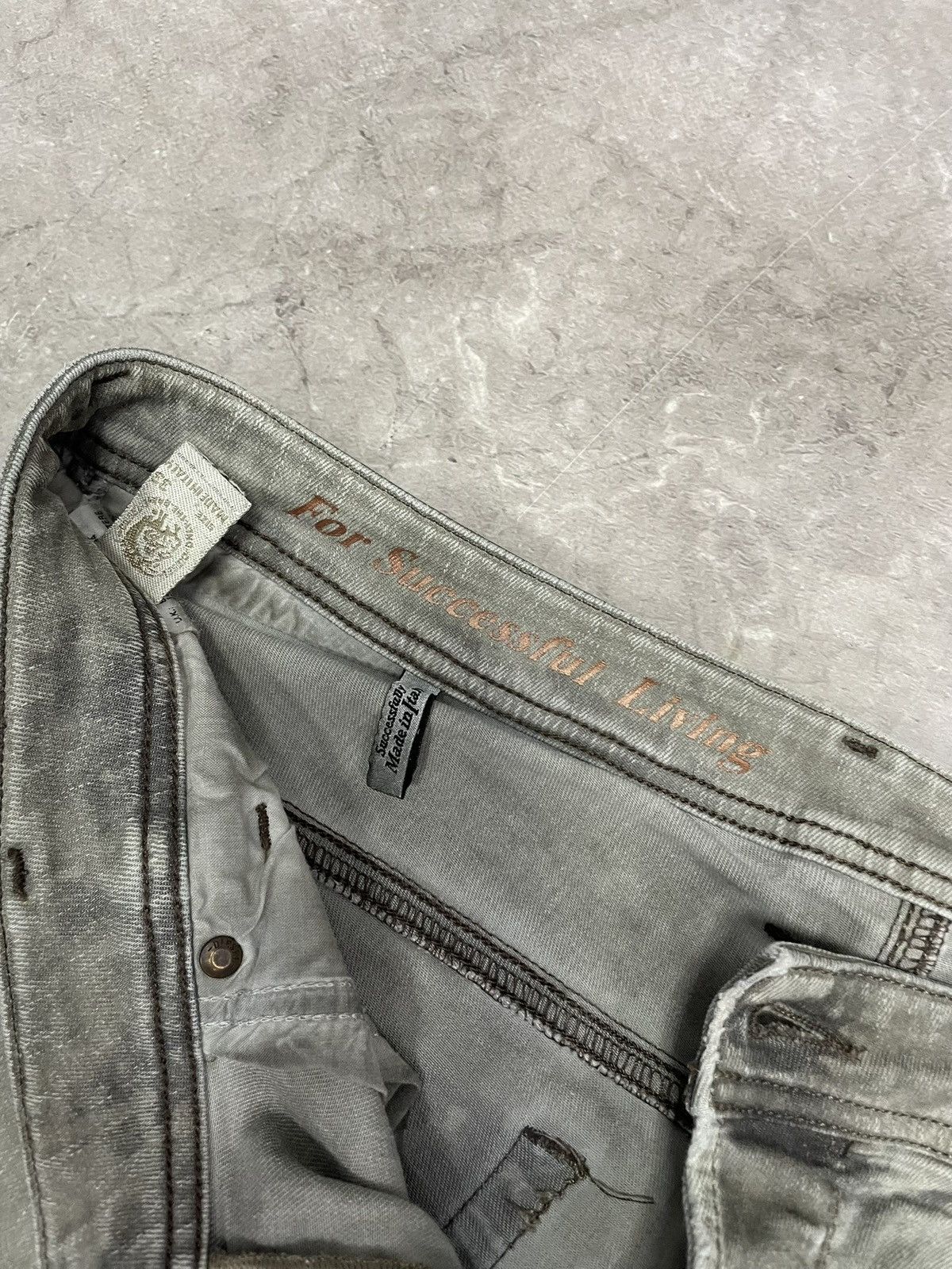 Diesel Diesel Vintage Distressed Washed Grey boris bijan style Size US 33 - 7 Thumbnail