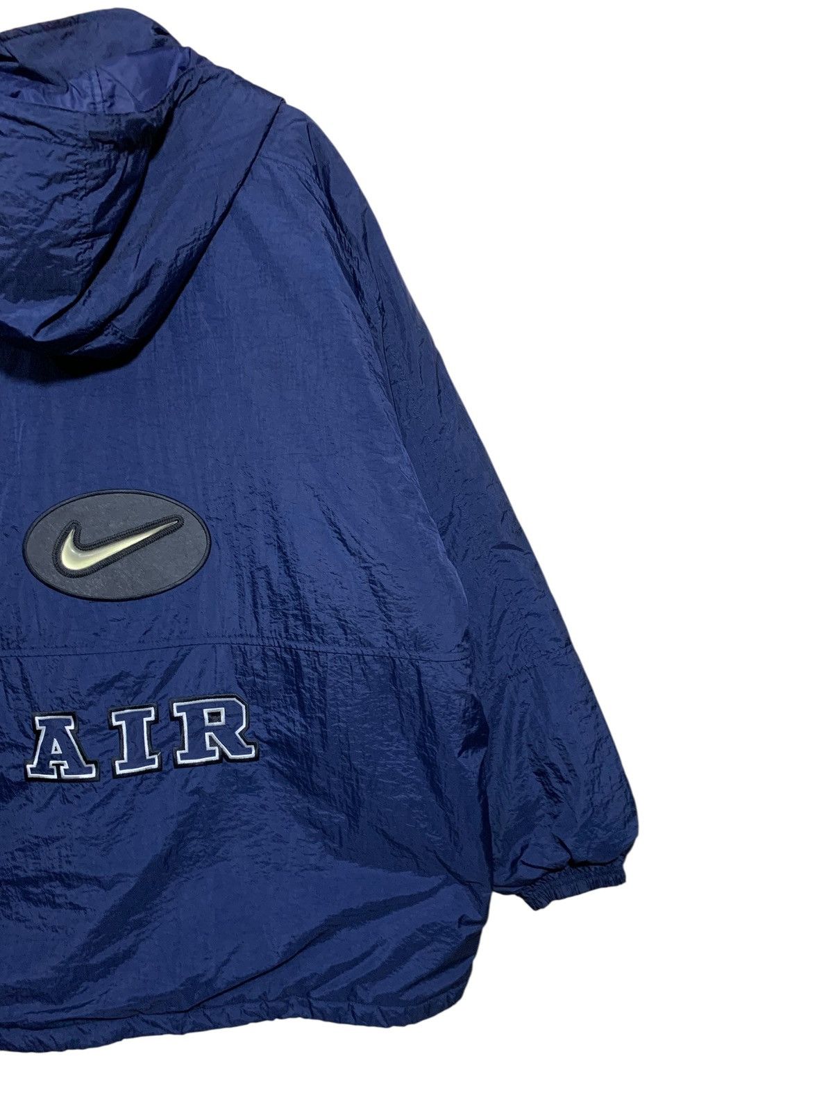 Nike 🔥VTG 90S NIKE AIR PARACHUTE JACKETS NAVY Size US L / EU 52-54 / 3 - 3 Thumbnail