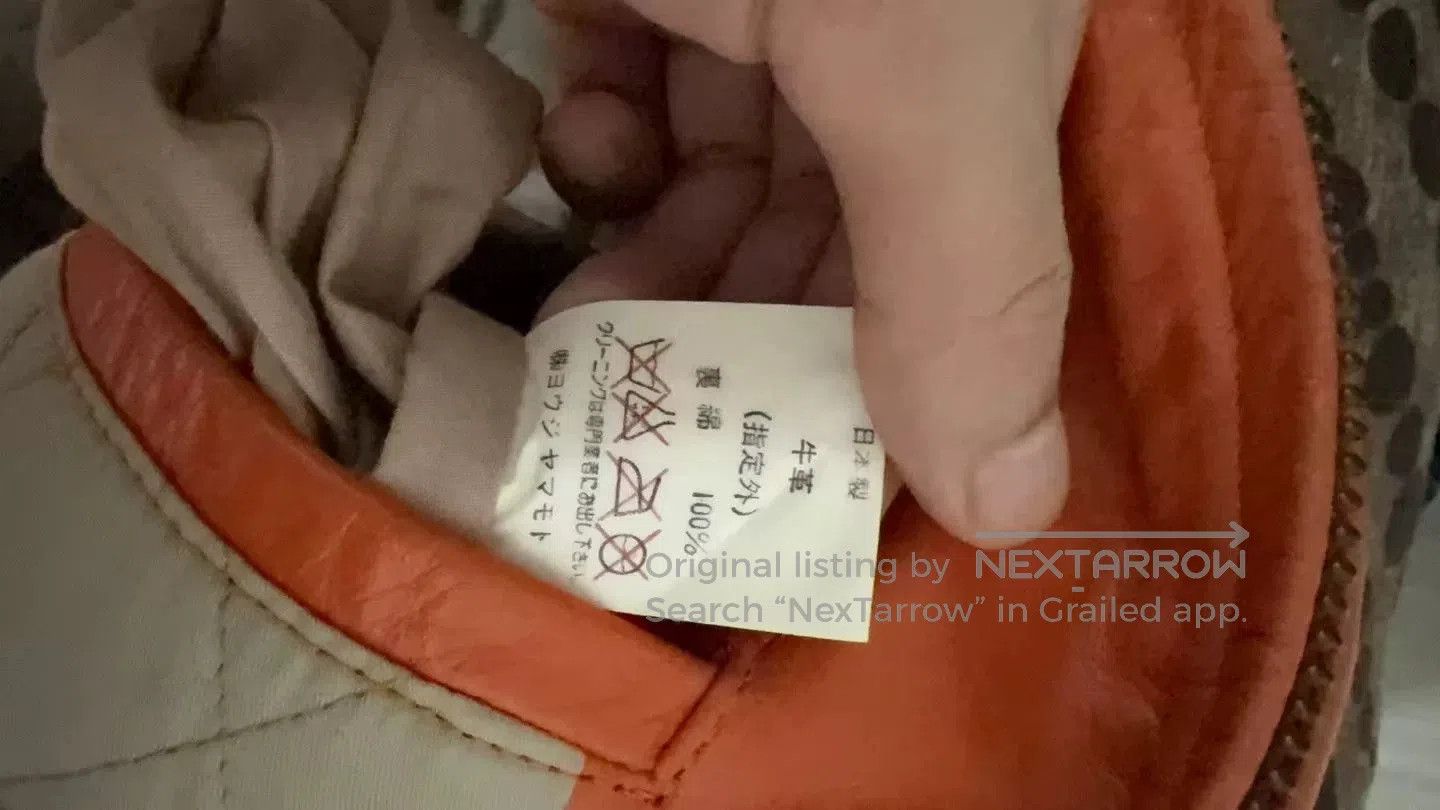 Yohji Yamamoto Yohji Yamamoto Orange Leather Jacket. Size US M / EU 48-50 / 2 - 5 Thumbnail