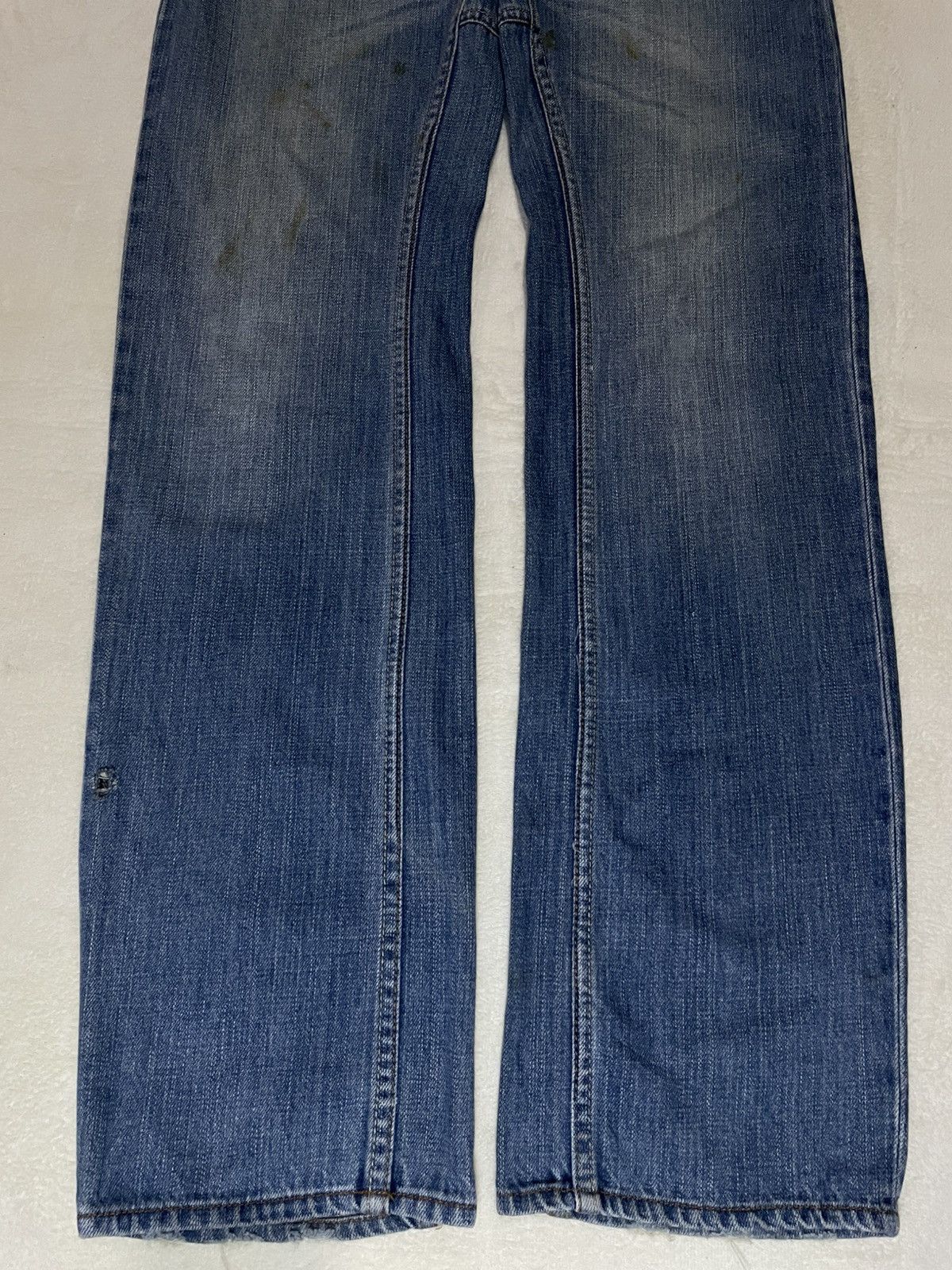 Japanese Brand Vintage Rovertry Mudwash Faded Distress Denim Jeans Size US 31 - 3 Thumbnail