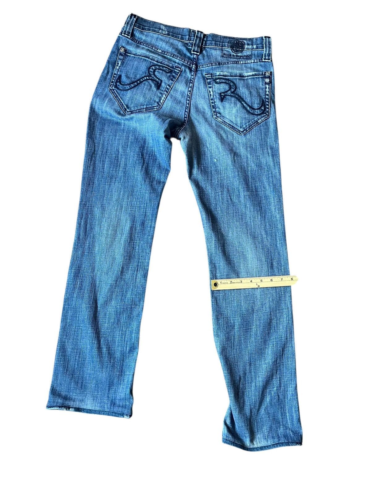 Rock Revival RARE VINTAGE distressed Rock & Republic Straight Leg Jeans Size US 32 / EU 48 - 4 Thumbnail