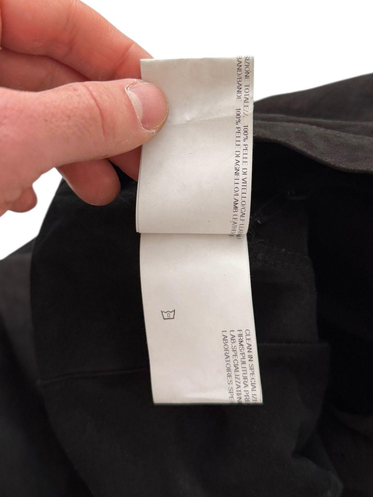 Rick Owens SAMPLE 2014 Moody Durag Lambskin Leather Head Drape Size ONE SIZE - 11 Thumbnail