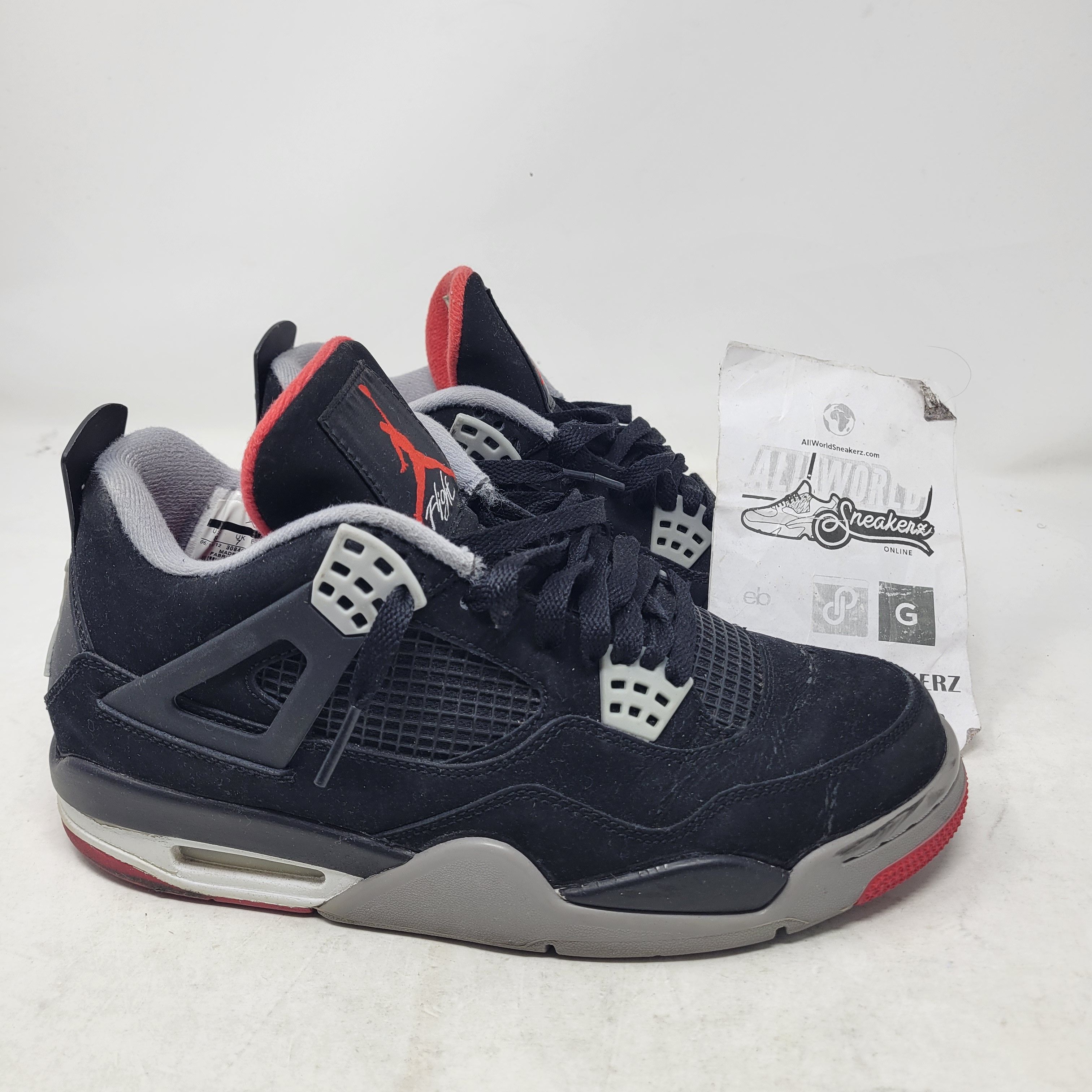 Air Jordan Retro IV Black Red BRED 308497-089 US sz