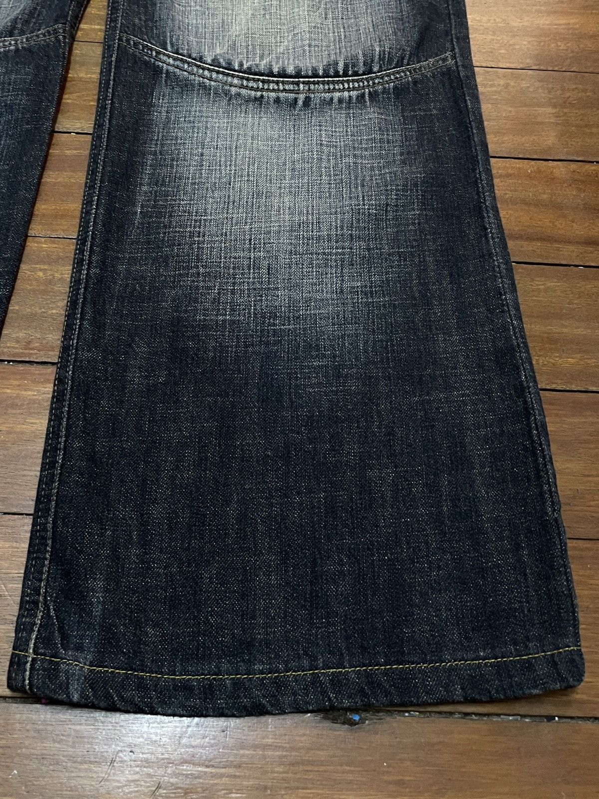 14th Addiction Rare Vintage Japanese Brand Jean De Art Baggy Jeans 1990s Size US 38 / EU 54 - 6 Thumbnail