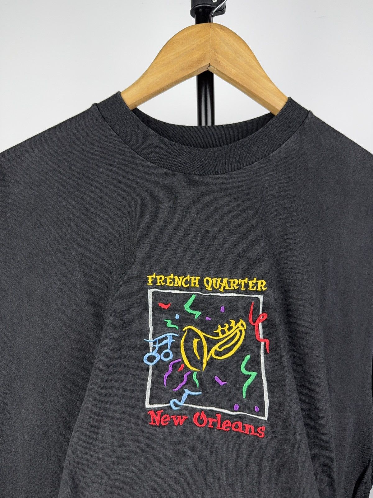 Vintage Vintage 90s French Quarter New Orleans Jazz Graphic T-Shirt Size US M / EU 48-50 / 2 - 5 Thumbnail