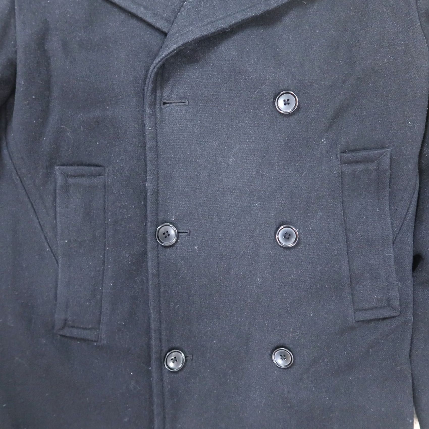 Merona Merona Wool Blend Peacoat Button Front Men's Small Double Breasted Coat Coat Size US S / EU 44-46 / 1 - 6 Thumbnail