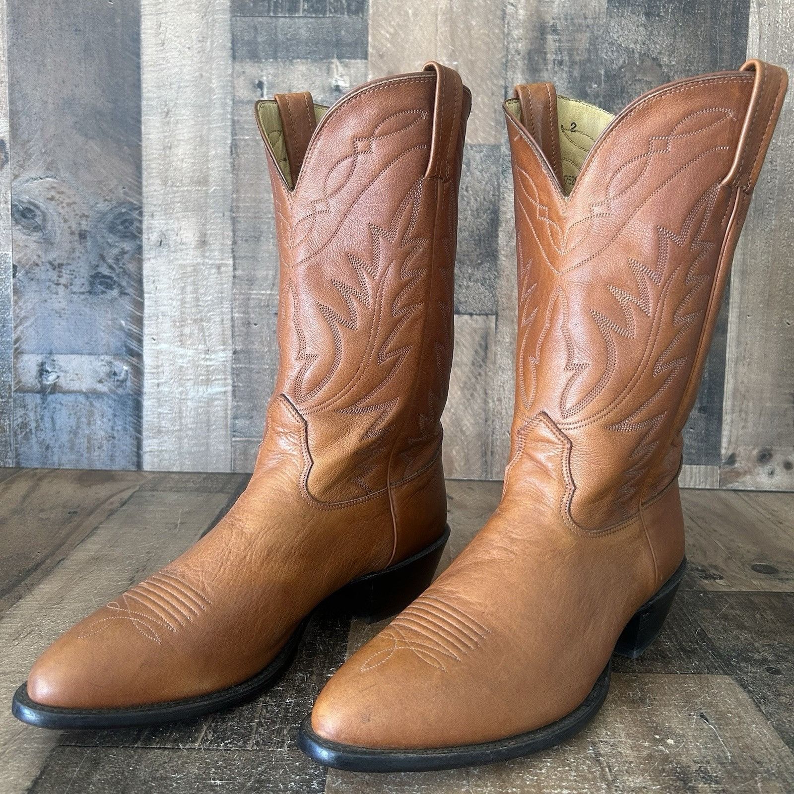 Nocona Boots Nocona Round Toe Brown Western Cowboy Boots  display picture 1