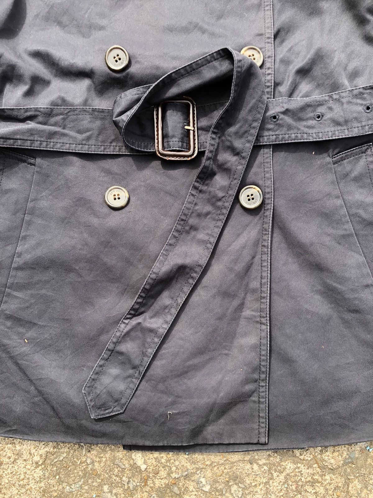 Japanese Brand Vintage Naf Naf Trench Coat Size S / US 4 / IT 40 - 9 Thumbnail