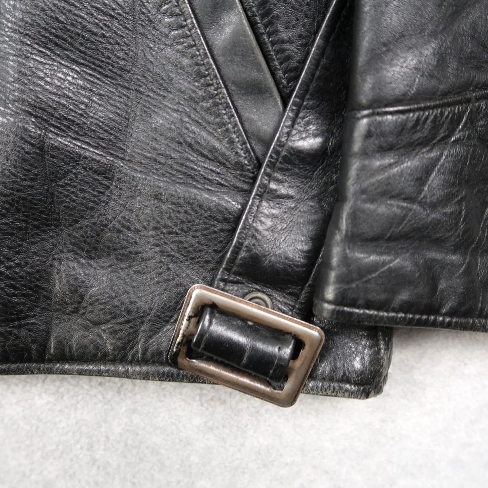 Sears Vintage FieldMaster Leather Jacket Motorcycle Size M Black / Vintage 50s Biker Look Mens Size US M / EU 48-50 / 2 - 7 Thumbnail