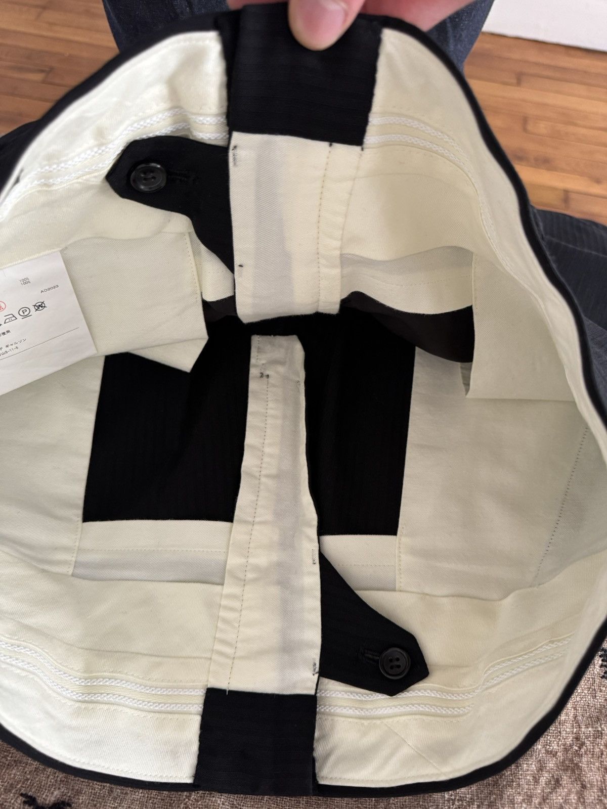 Comme des Garcons Homme Plus Comme des Garcons Homme Plus AD2023 "Double Front" Trousers Size US 32 / EU 48 - 2 Thumbnail