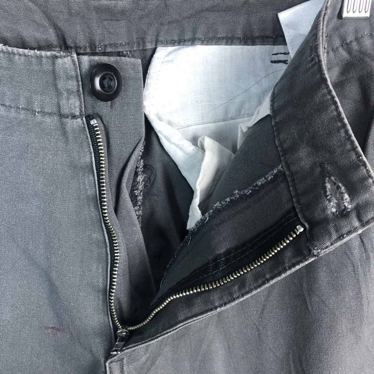 Japanese Brand DL Japanese Brand Gray Cargo Multipocket Pants #C655 Size US 27 - 12 Thumbnail
