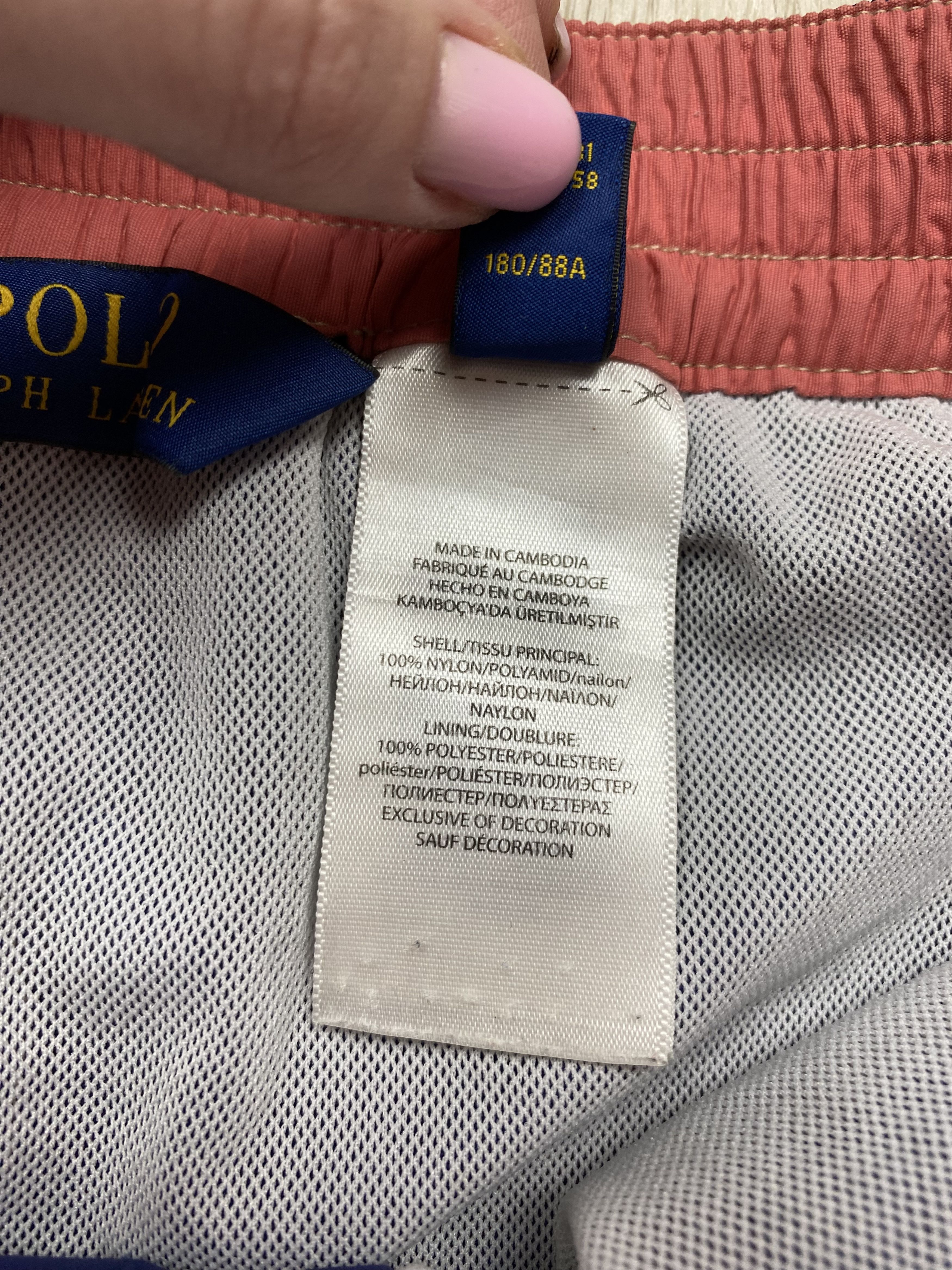 Polo Ralph Lauren Polo Ralph Lauren Vintage Mens Nylon Swimming Shorts Size US 34 / EU 50 - 5 Thumbnail