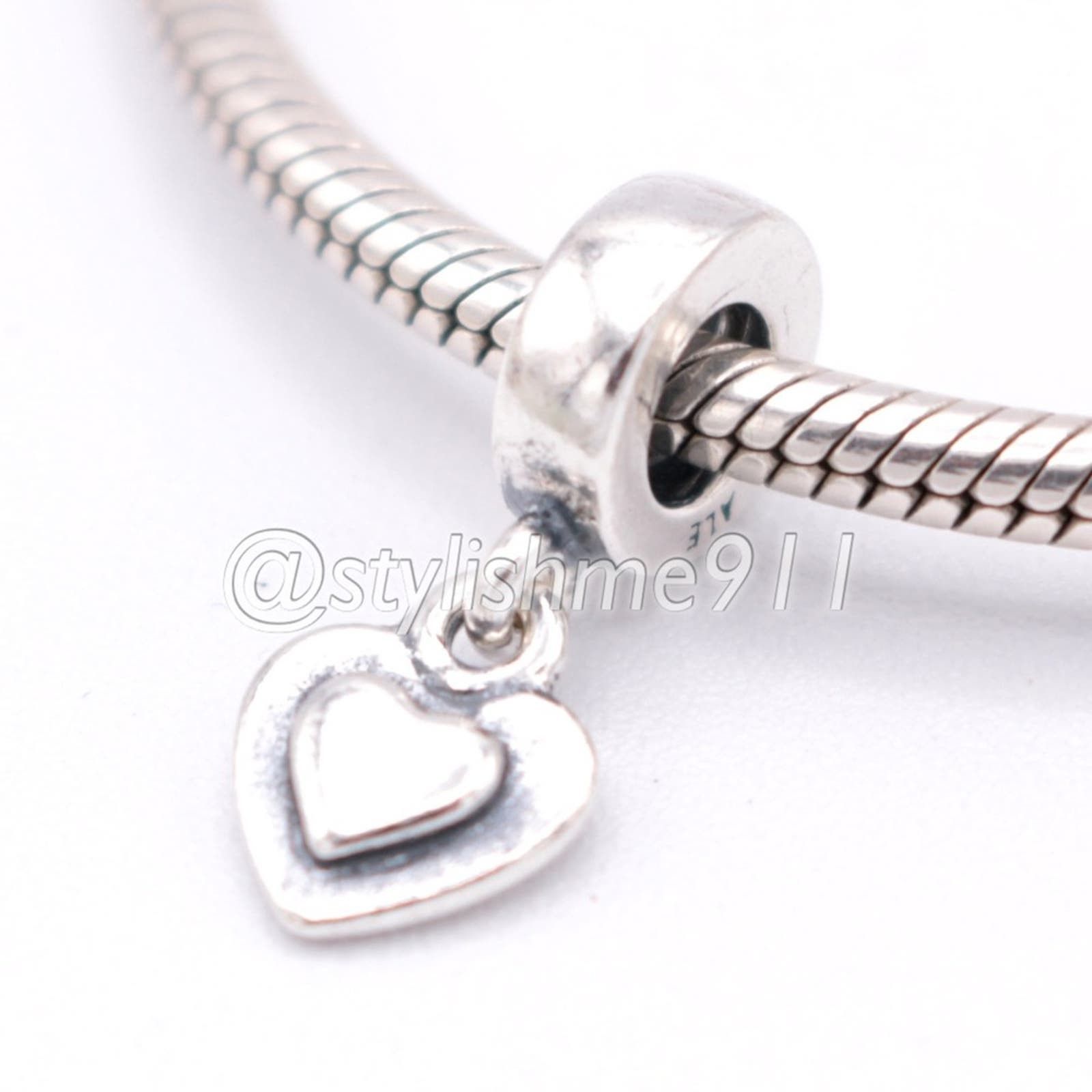 pandora Authentic PANDORA Silver Heart Dangle - 790373 Size ONE SIZE - 2 Thumbnail