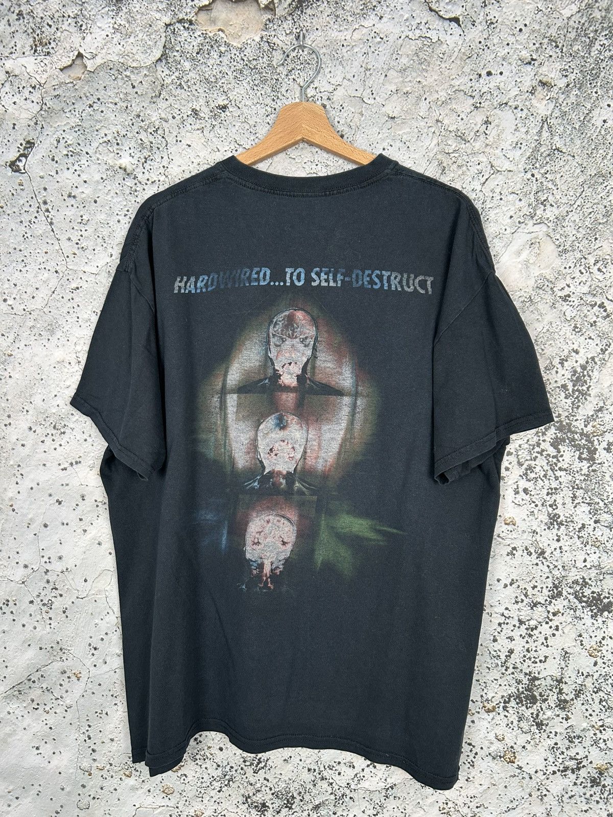 Band Tees Metallica Rock Band Tee Metal Rare Vintage Avant Garde Size US XL / EU 56 / 4 - 2 Thumbnail