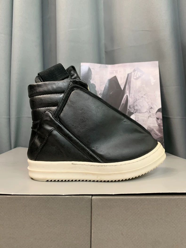 Rick Owens Rick Owens Black leather fashion witch boots with white so Size US 6 / IT 36 - 1 Thumbnail