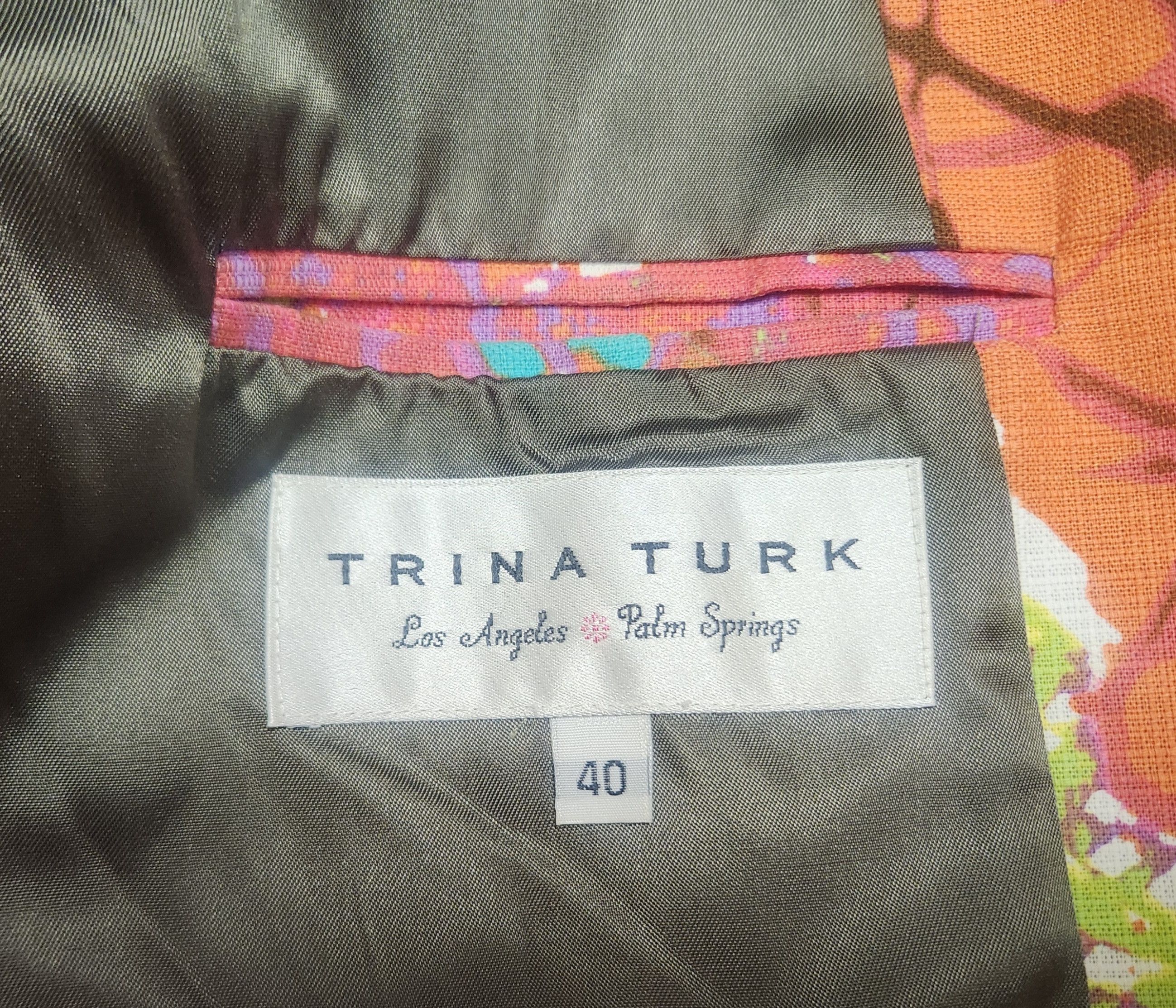 Other Trina Turk men's coat 40R vintage 1990s wild Size 40R - 7 Thumbnail