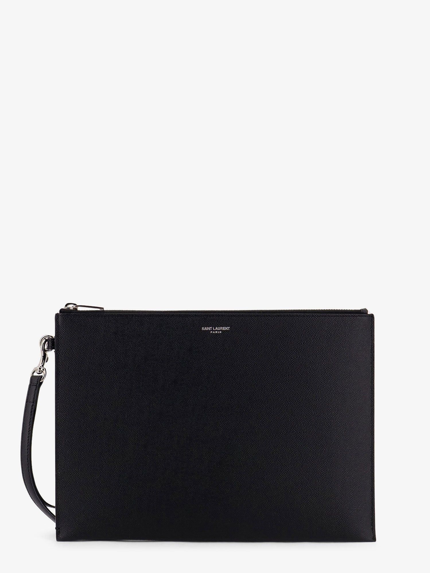 Saint Laurent Paris Leather Clutch Size ONE SIZE - 1 Thumbnail