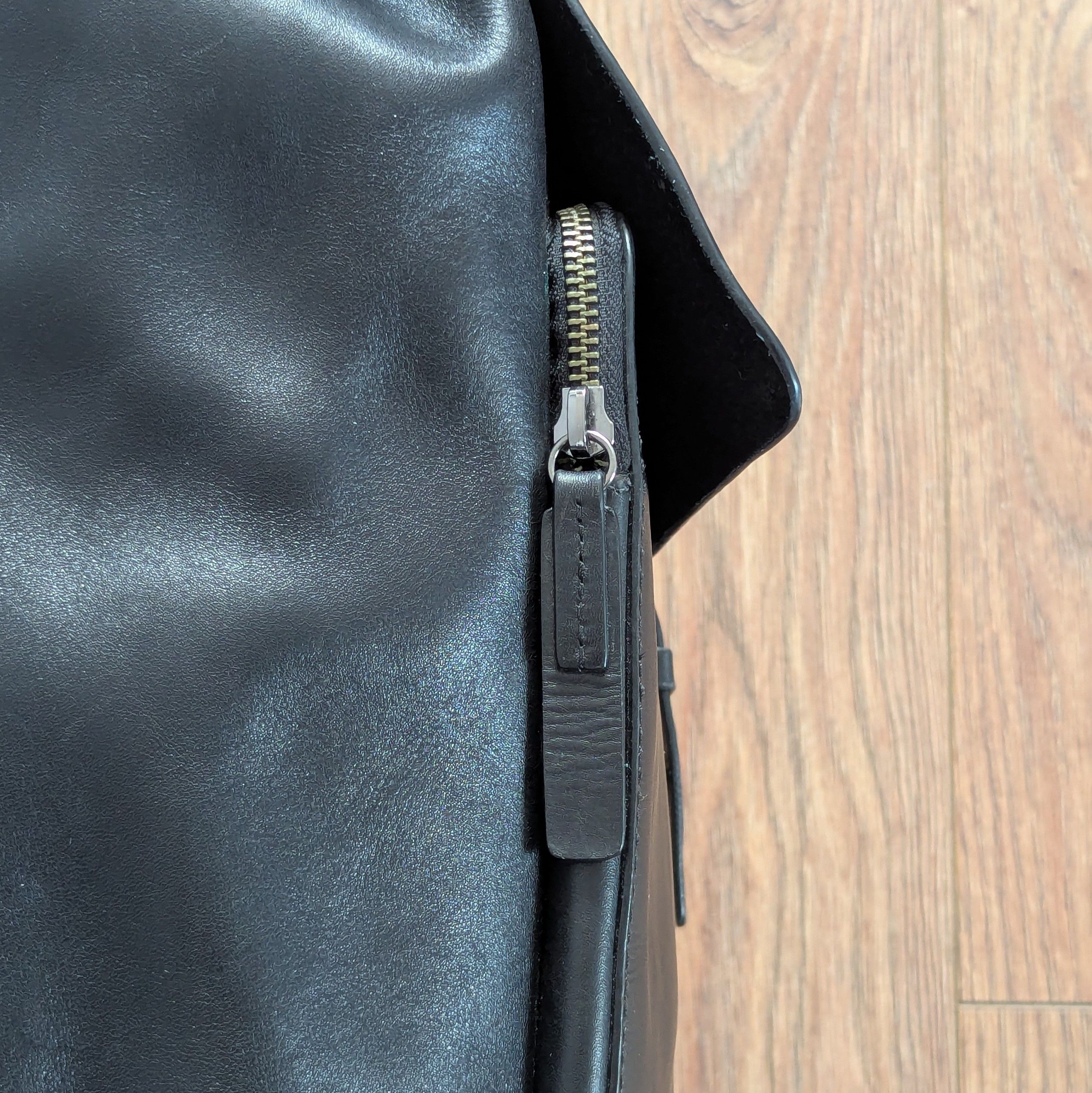 Leather × Strellson Strellson Leather Men's Back Pack Black Rukzak Luxury Brand Size ONE SIZE - 25 Thumbnail
