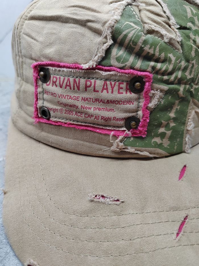 Japanese Brand Vintage Urban Player Japanese Punk Distressed Style Cap Hat Size ONE SIZE - 3 Thumbnail