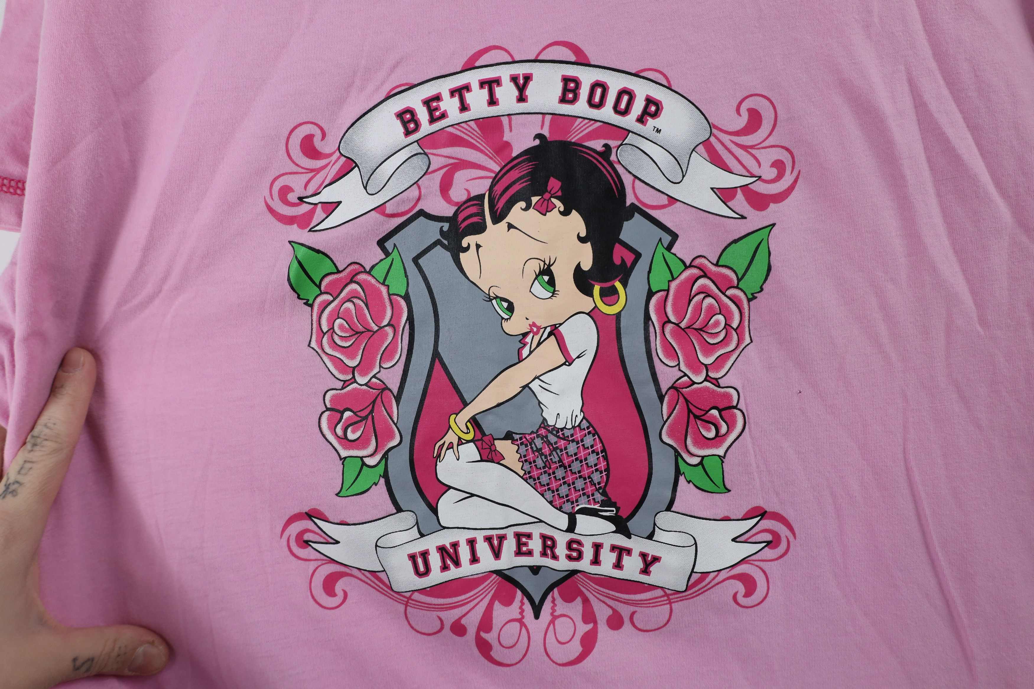 Vintage Vintage Y2K Betty Boop University Night Sleep T-Shirt Gown Size XXL / US 16-18 / IT 52-54 - 4 Thumbnail