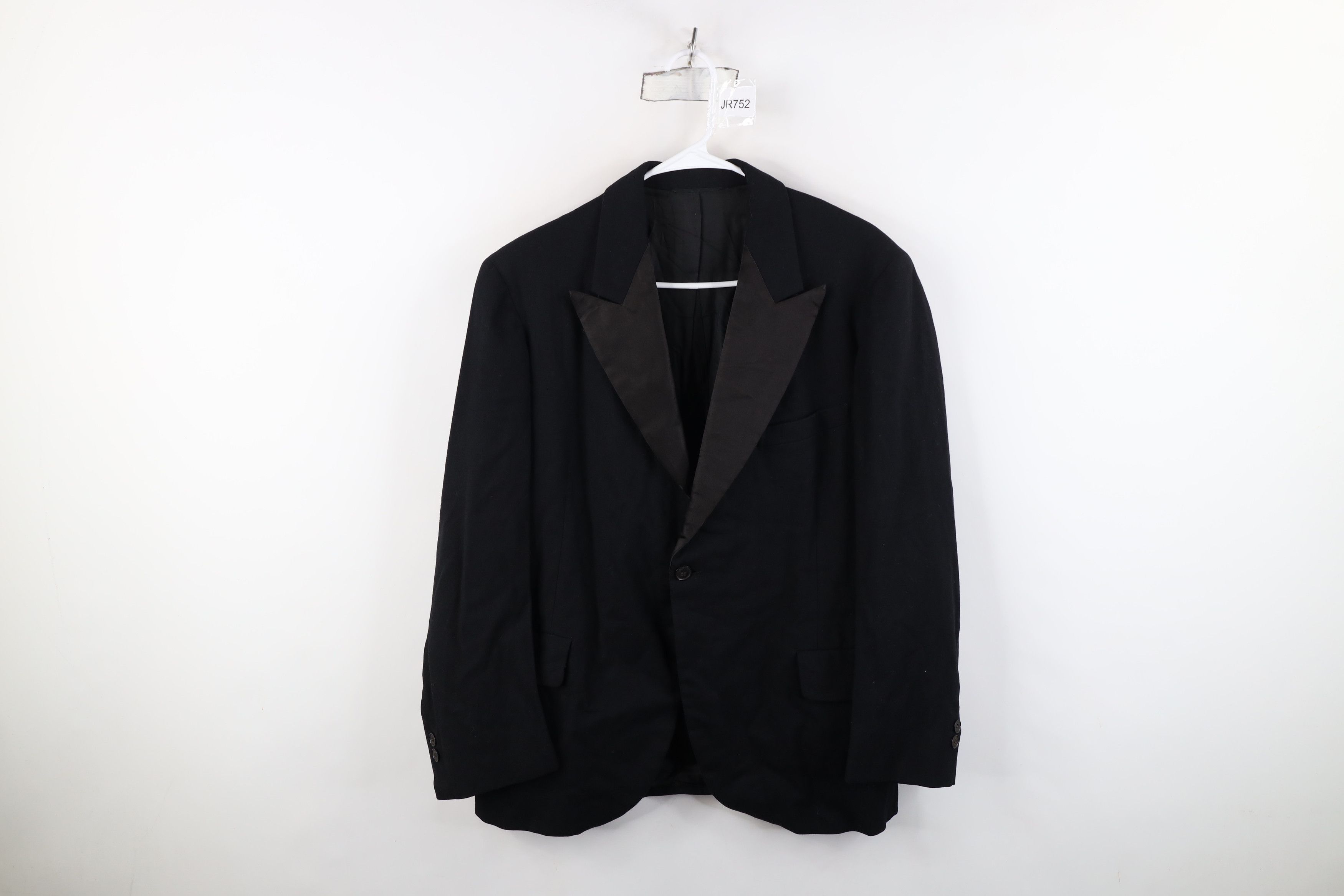 Vintage Vintage 30s Bespoke Prom Tuxedo Suit Coat Jacket Black USA Size US L / EU 52-54 / 3 - 1 Thumbnail