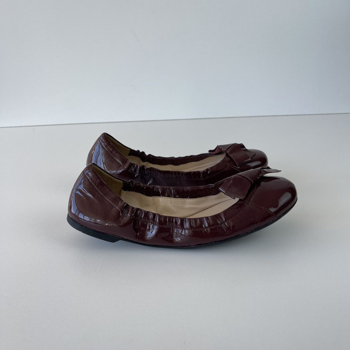 Prada Prada Milano Ballet Flats Patent Leather Ballerina Sandals Size US 9.5 / IT 39.5 - 4 Thumbnail