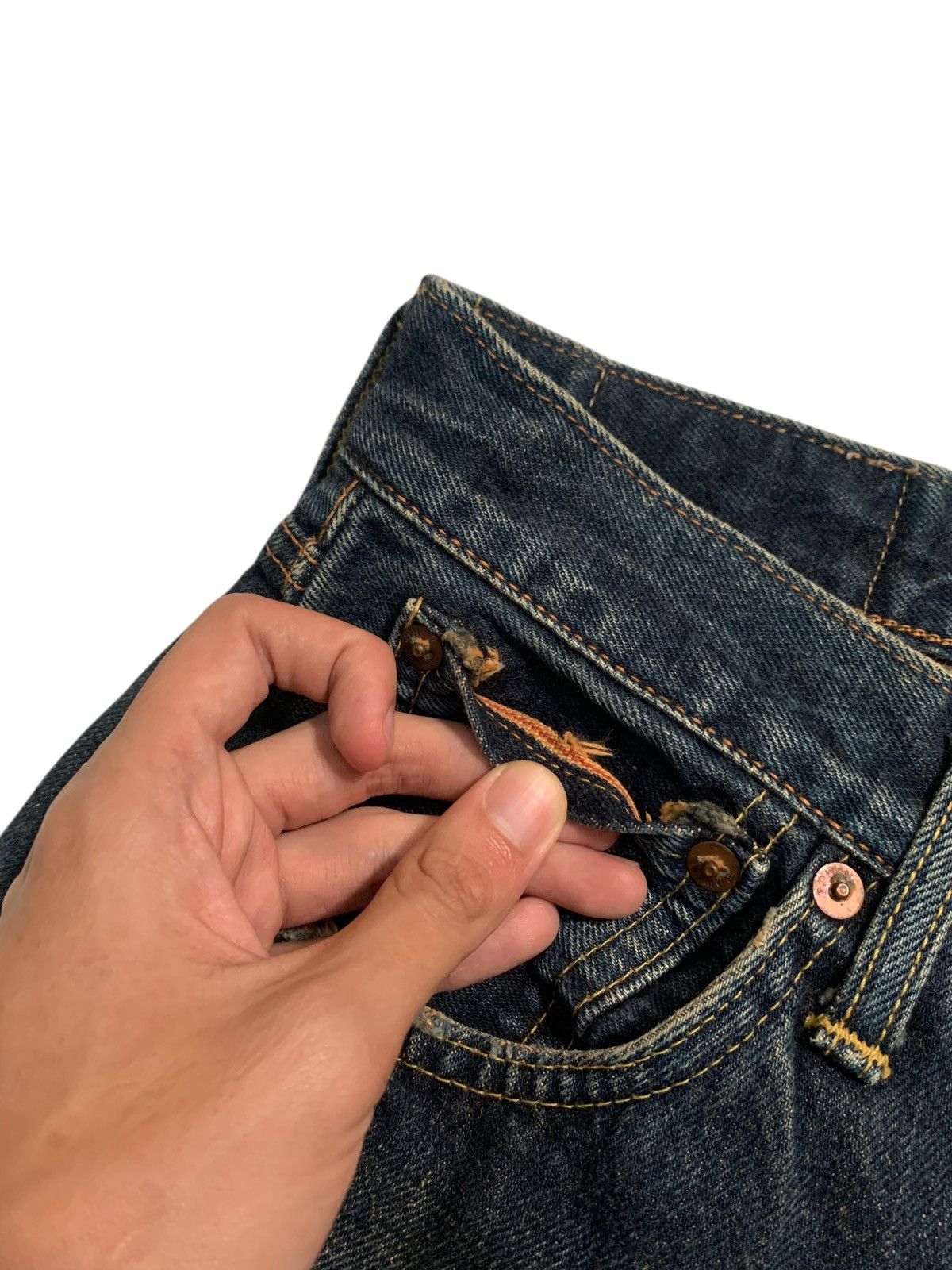 Kapital VINTAGE EDWIN 505X SELVEDGE RUSTY JAPANESE DENIM Size US 28 / EU 44 - 13 Thumbnail