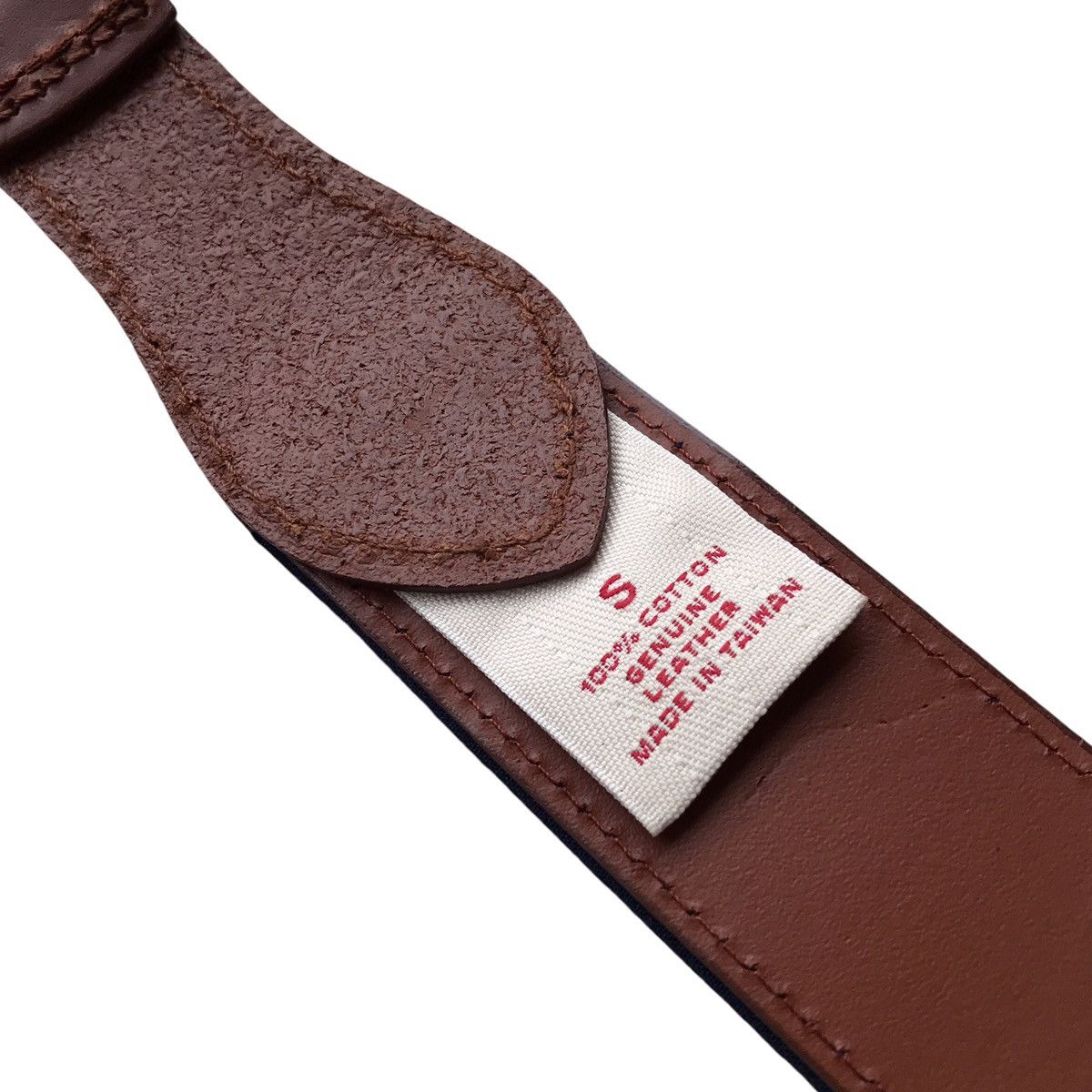 Brooks Brothers Brooks Brothers BNWT American Ivy Casual Cotton Leather Belt Size 32 - 9 Thumbnail
