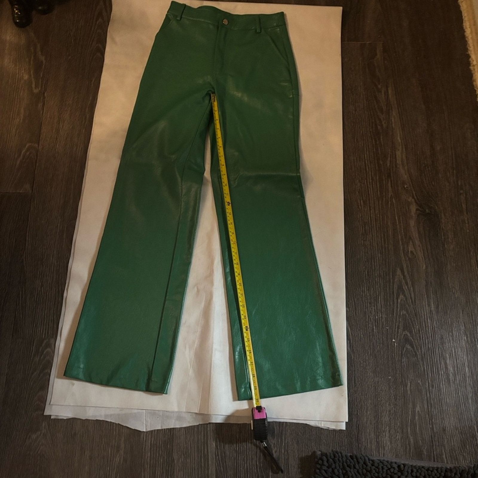 PRINCESS POLLY Princess Polly Ashlea Pu Faux Leather Wide Leg Pants 2 Size 26" / US 2 / IT 38 - 7 Thumbnail