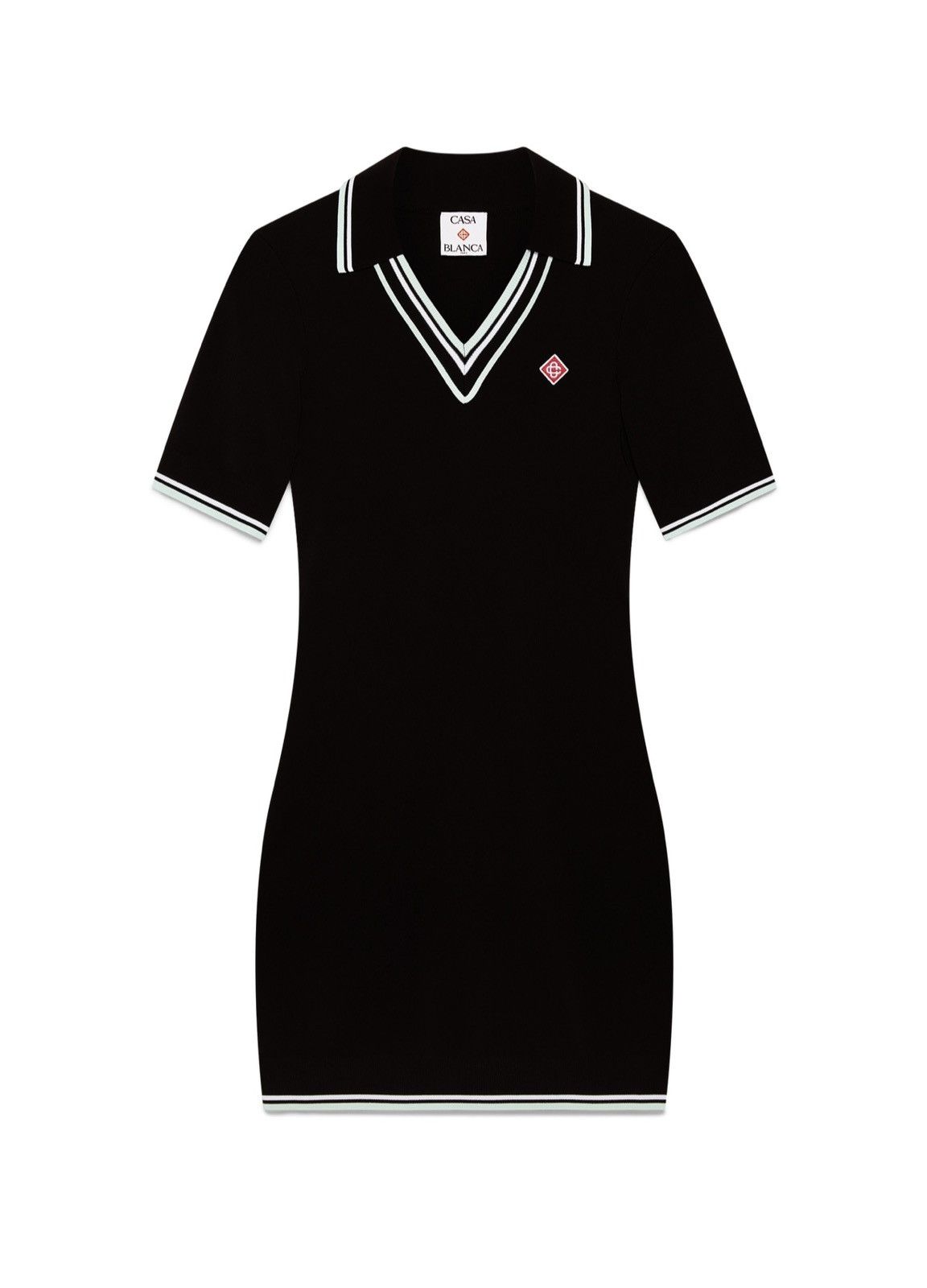 Casablanca VISCOSE V NECK POLO DRESS Size L / US 10 / IT 46 - 1 Thumbnail